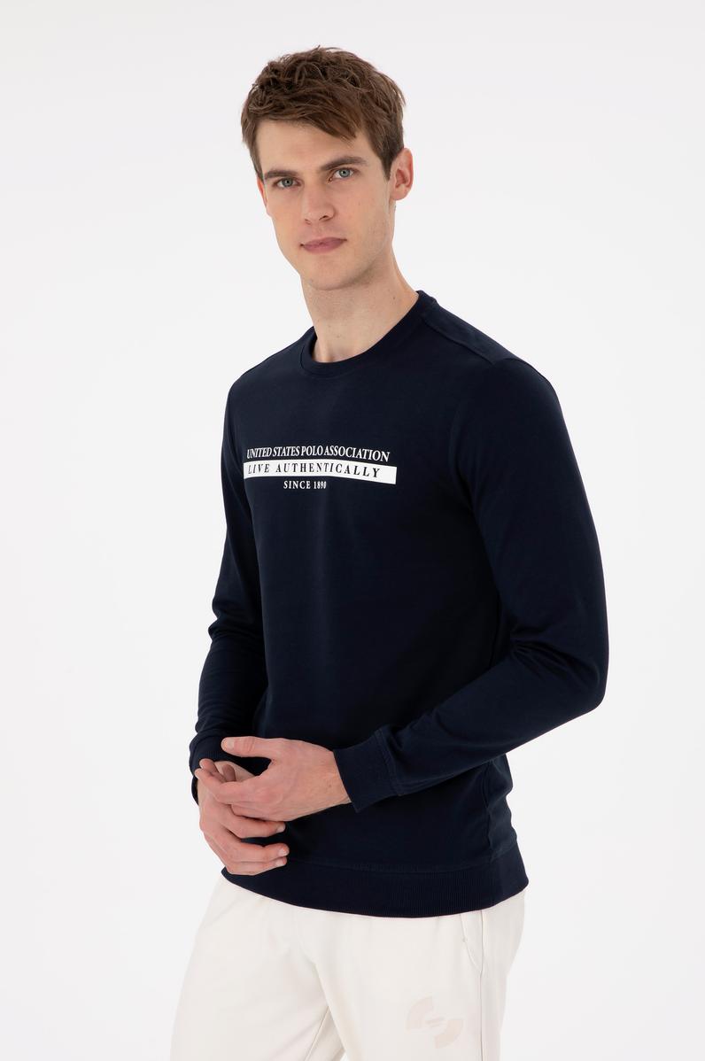 Erkek Lacivert Sweatshirt