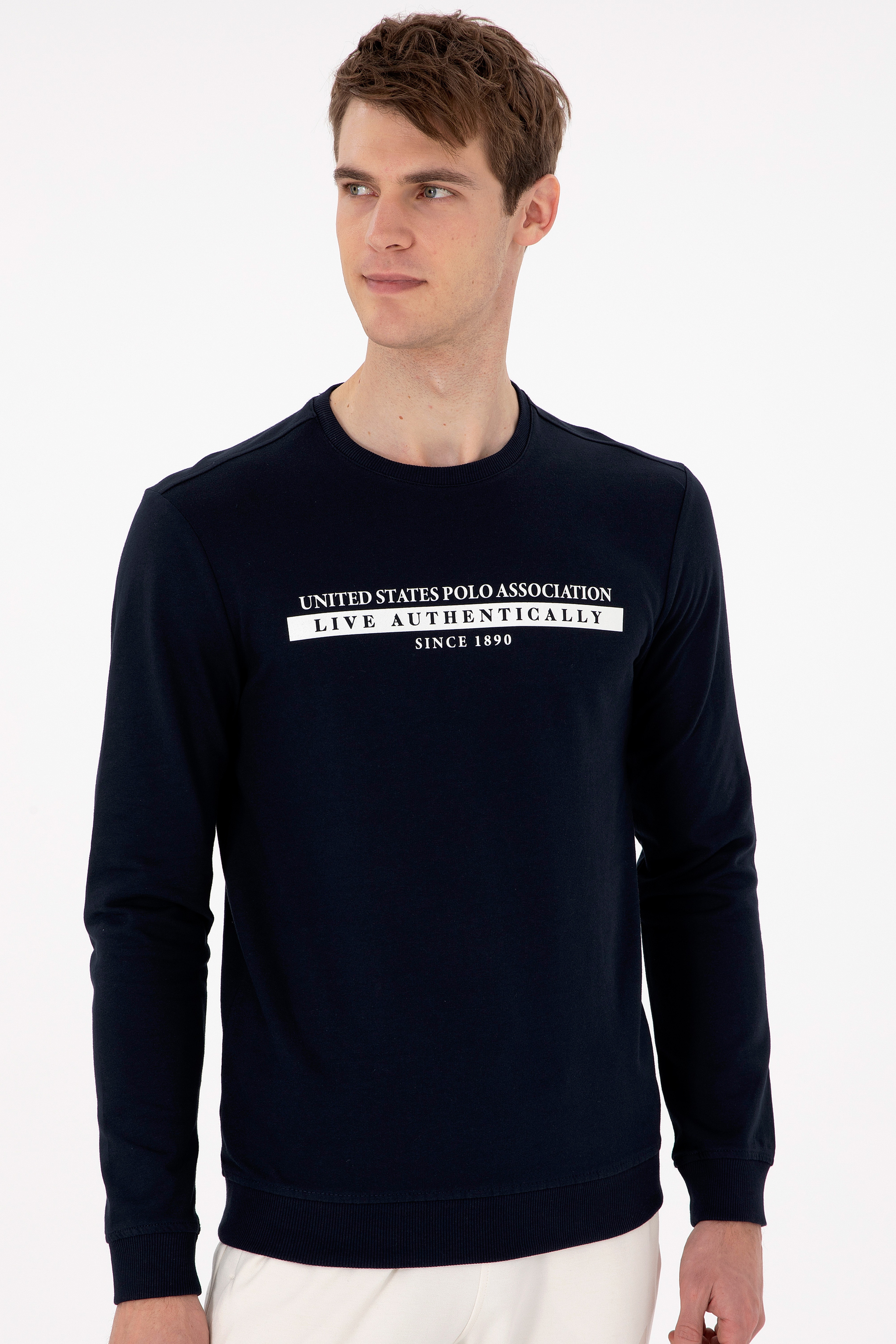 Erkek Lacivert Sweatshirt
