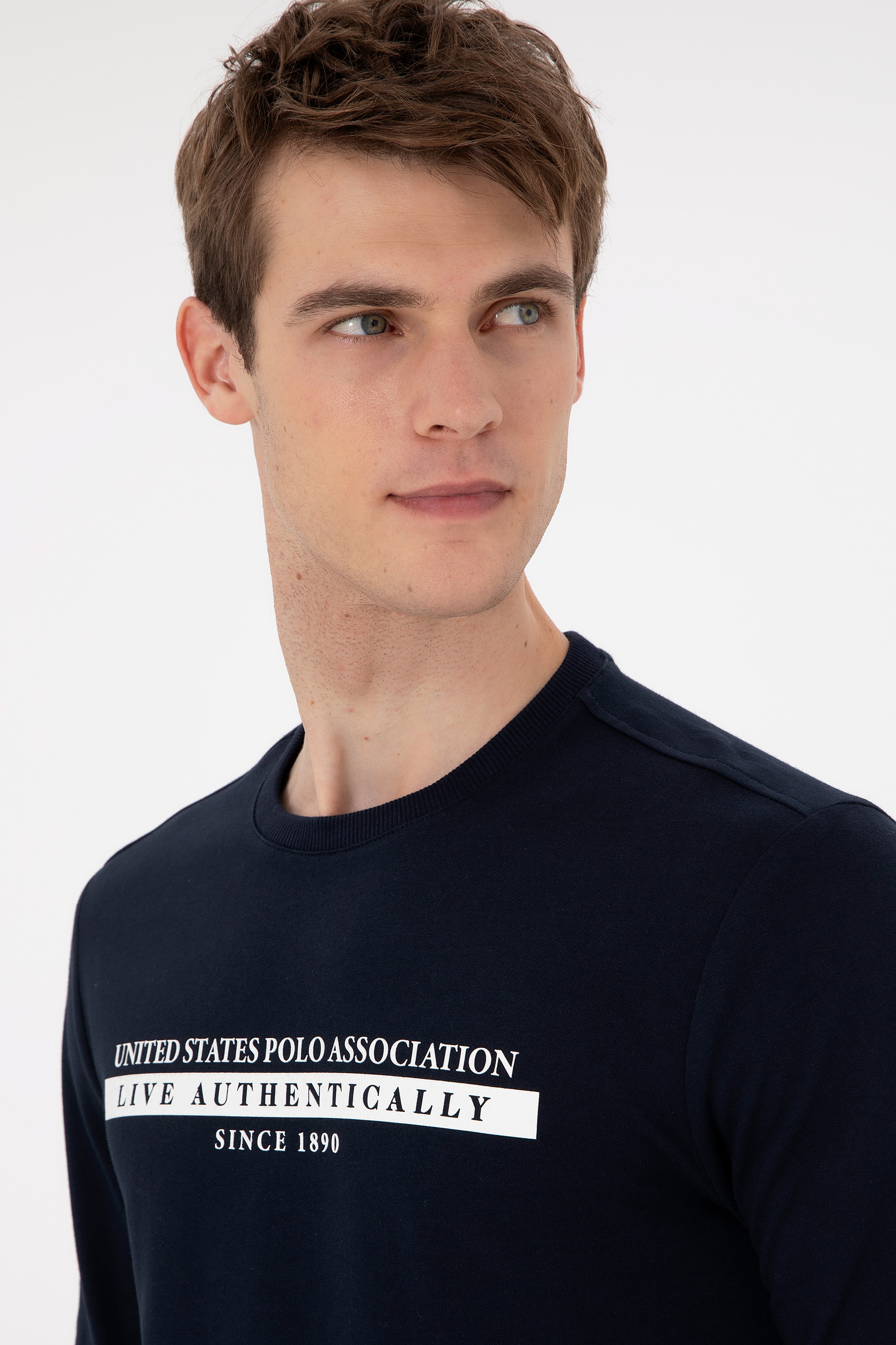 Erkek Lacivert Sweatshirt - Image 2