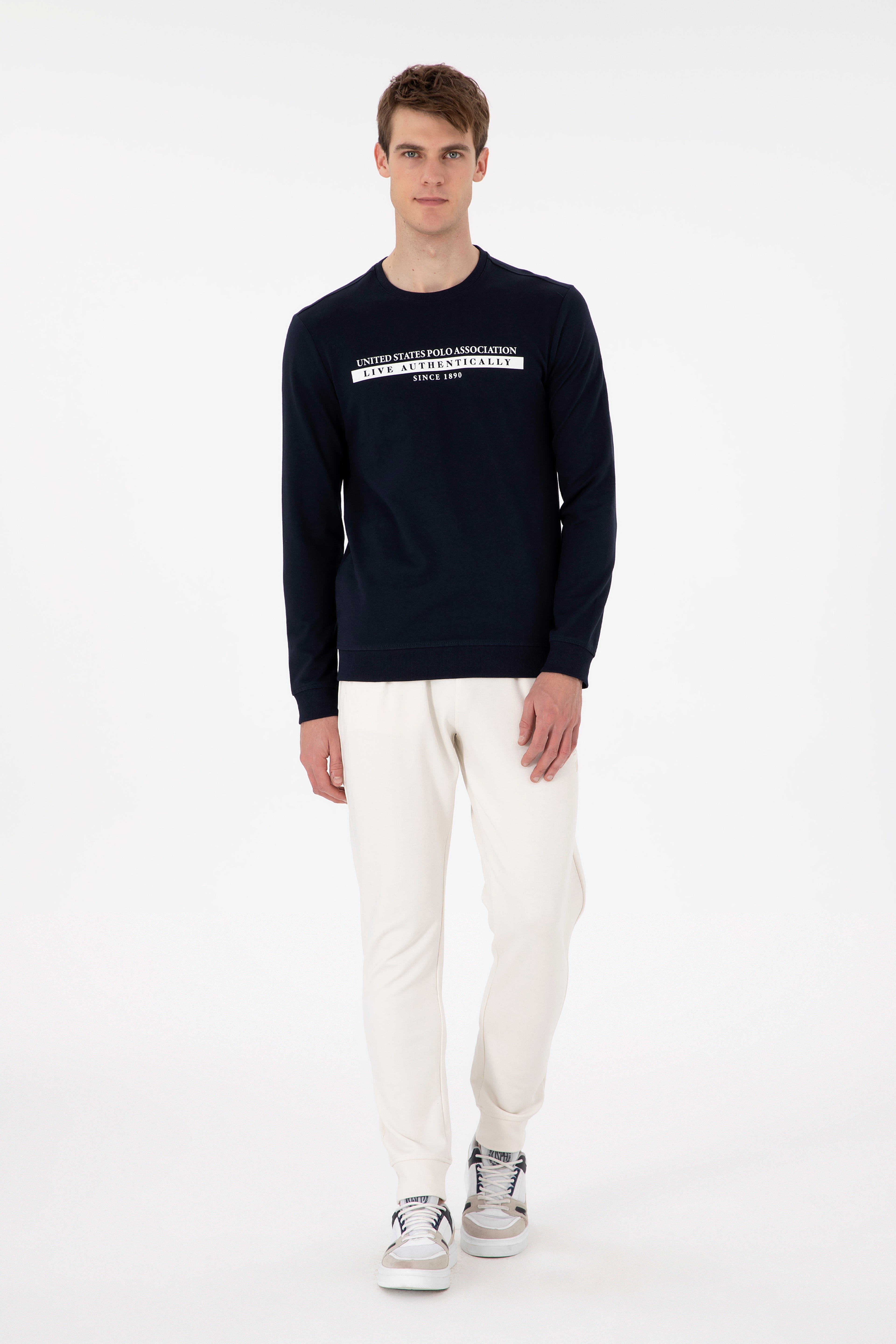 Erkek Lacivert Sweatshirt