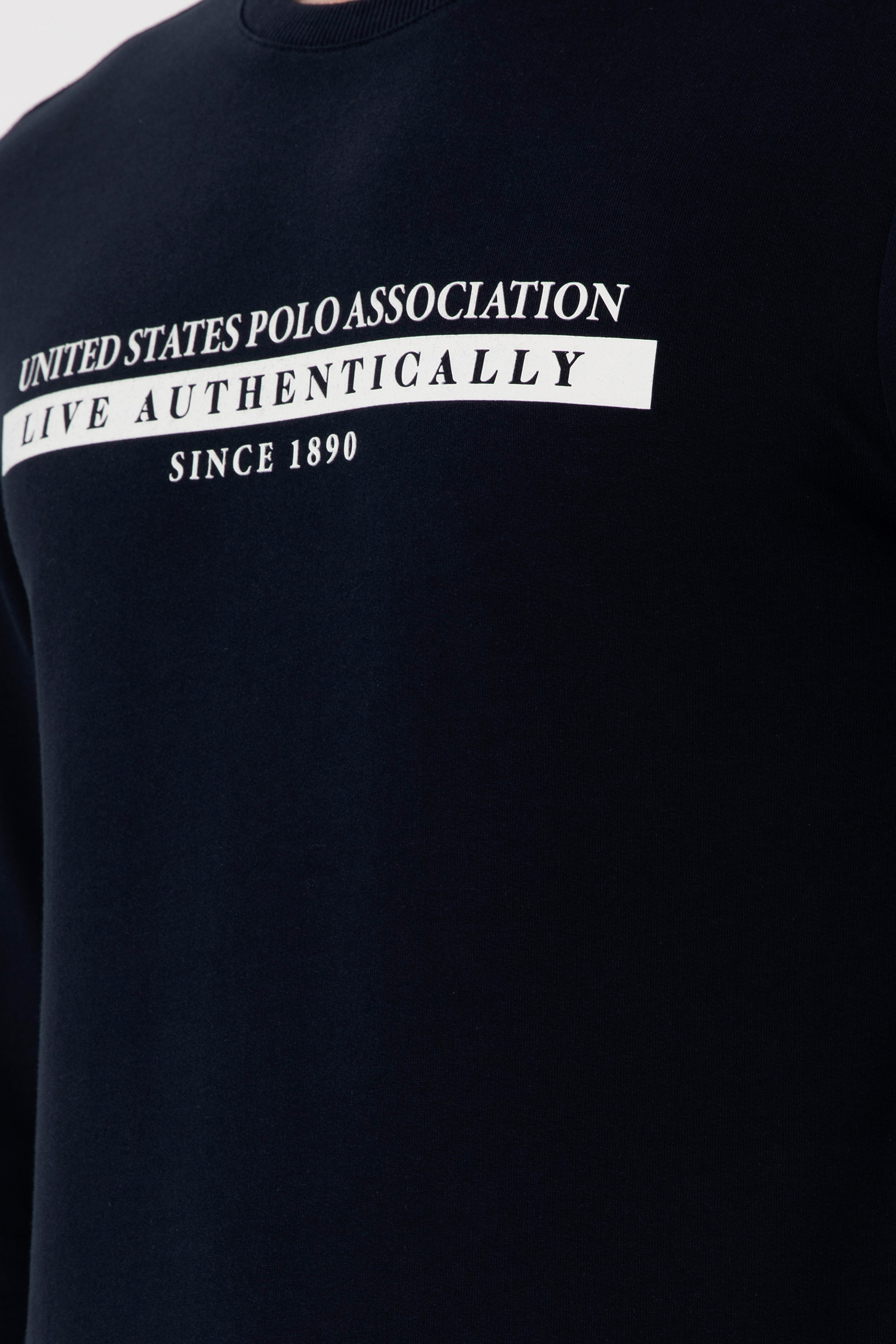 Erkek Lacivert Sweatshirt - Image 7