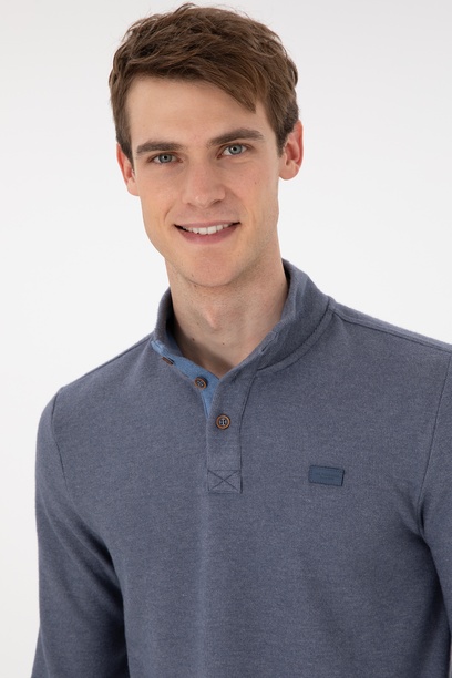 Erkek Lacivert Sweatshirt