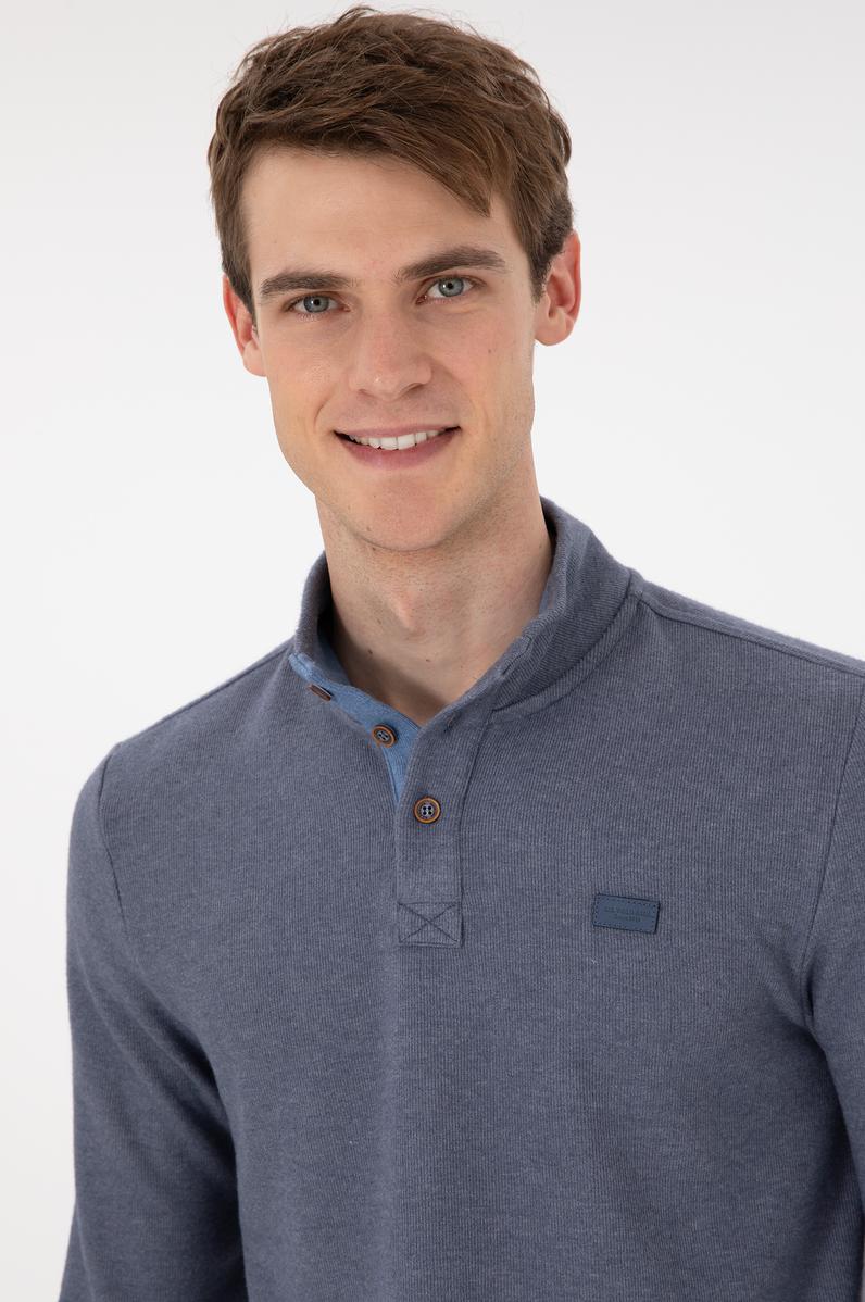 Erkek Lacivert Sweatshirt