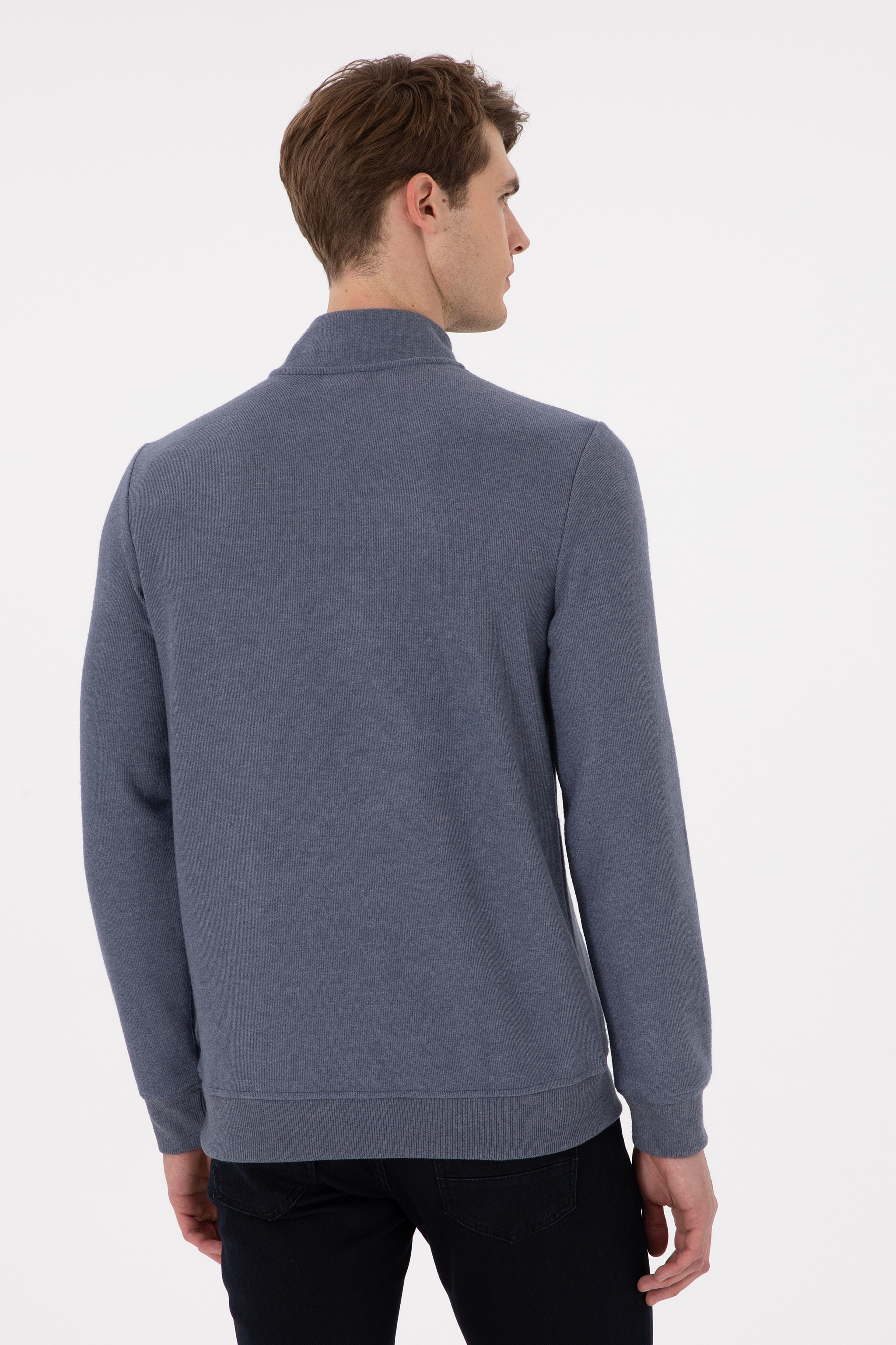Erkek Lacivert Sweatshirt