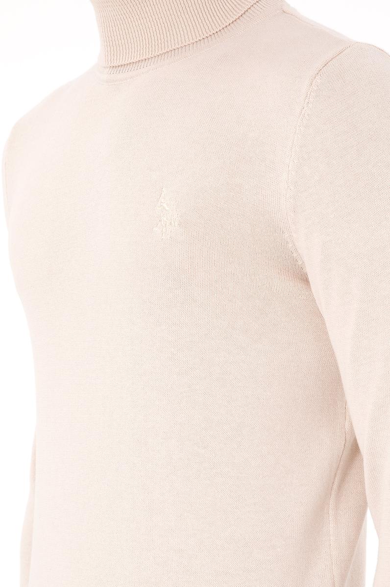 Erkek Krem Melanj Basic Kazak