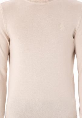 Erkek Krem Melanj Basic Kazak - 50294781105