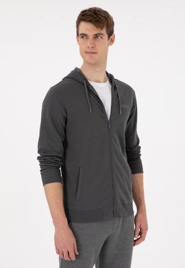 Erkek Antrasit Örme Hırka - 50293412028