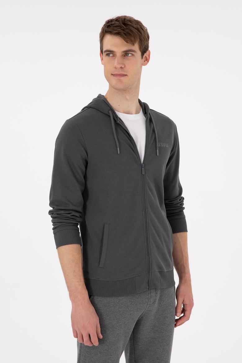 Erkek Antrasit Örme Hırka