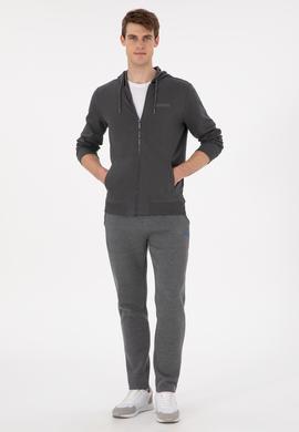 Erkek Antrasit Örme Hırka - 50293412028