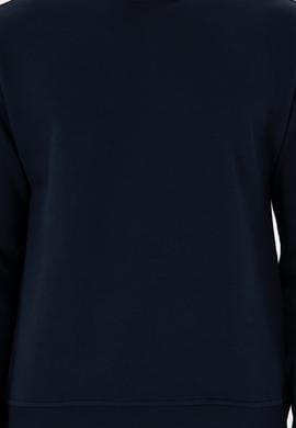 Erkek Comfort Fit Bisiklet Yaka Lacivert Sweatshirt - 50293438019