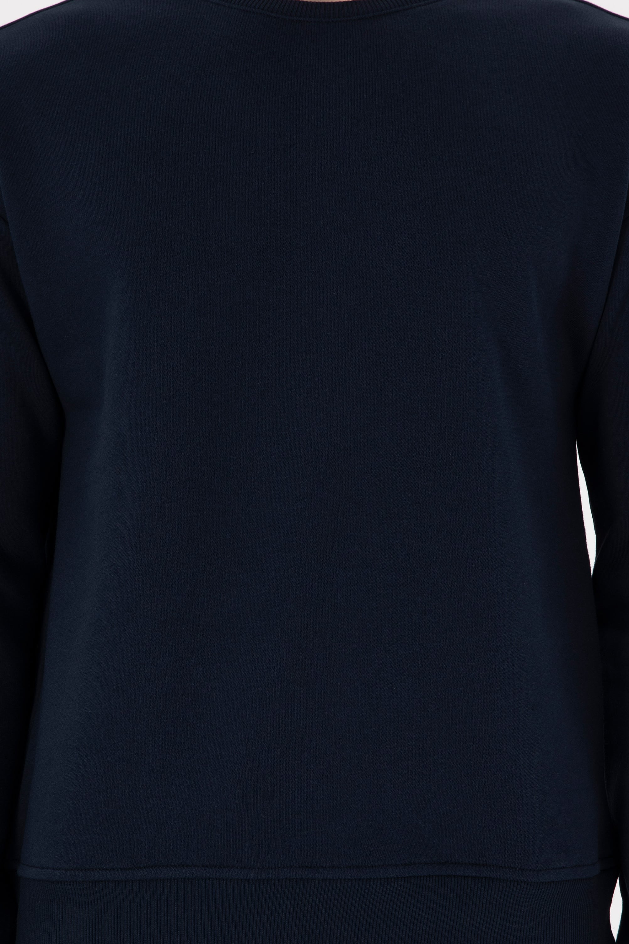 Erkek Comfort Fit Bisiklet Yaka Lacivert Sweatshirt
