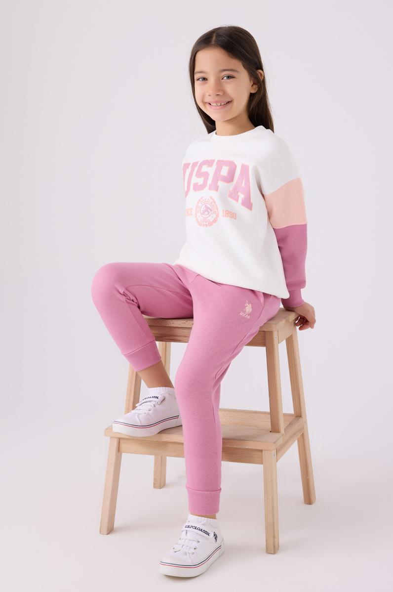 Kız Çocuk Krem Pijama Takımı