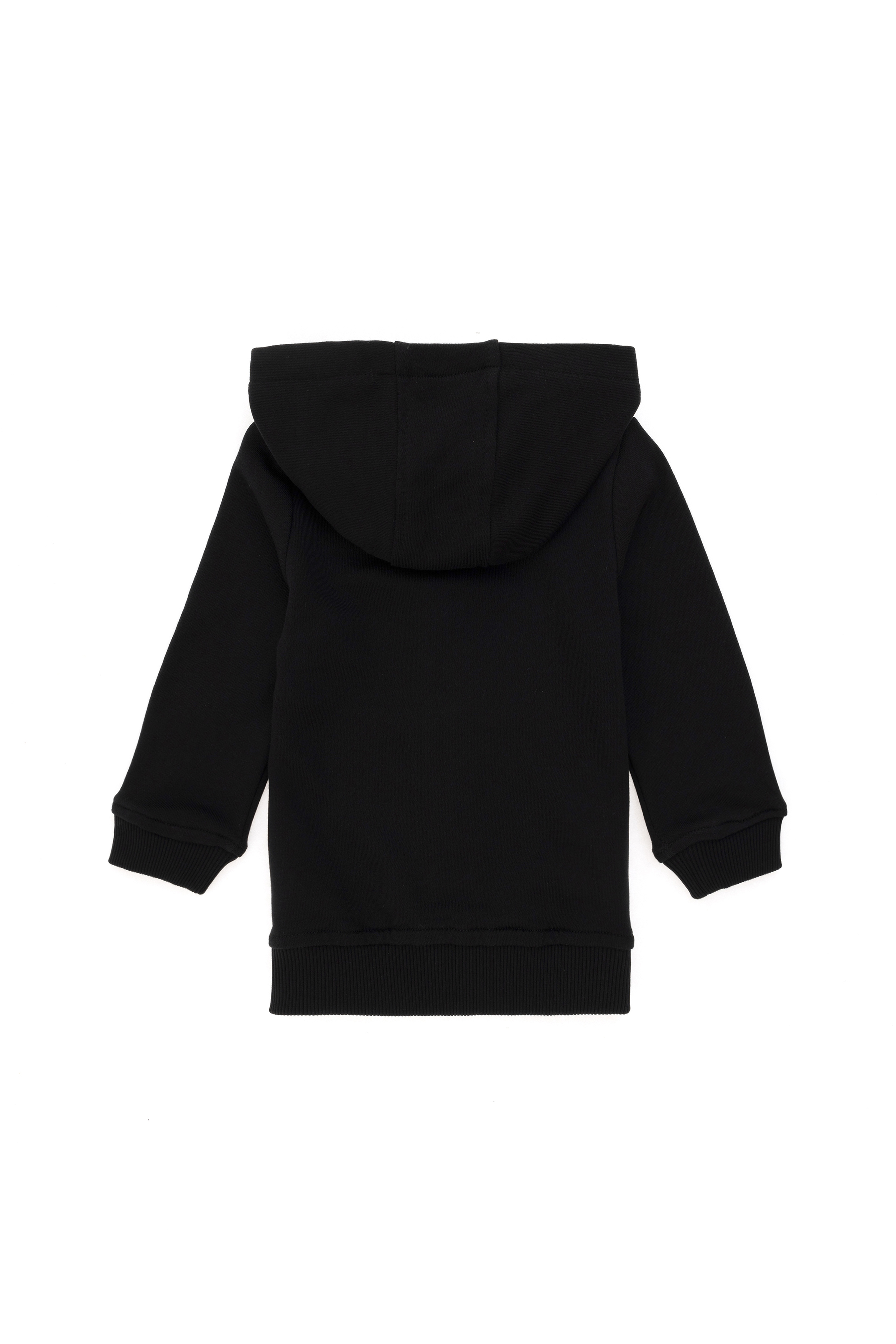 Erkek Bebek Fermuarlı Siyah Basic Sweatshirt - Image 2
