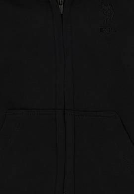 Erkek Bebek Fermuarlı Siyah Basic Sweatshirt - 50295914048