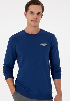 Erkek İndigo Sweatshirt - 50293742036