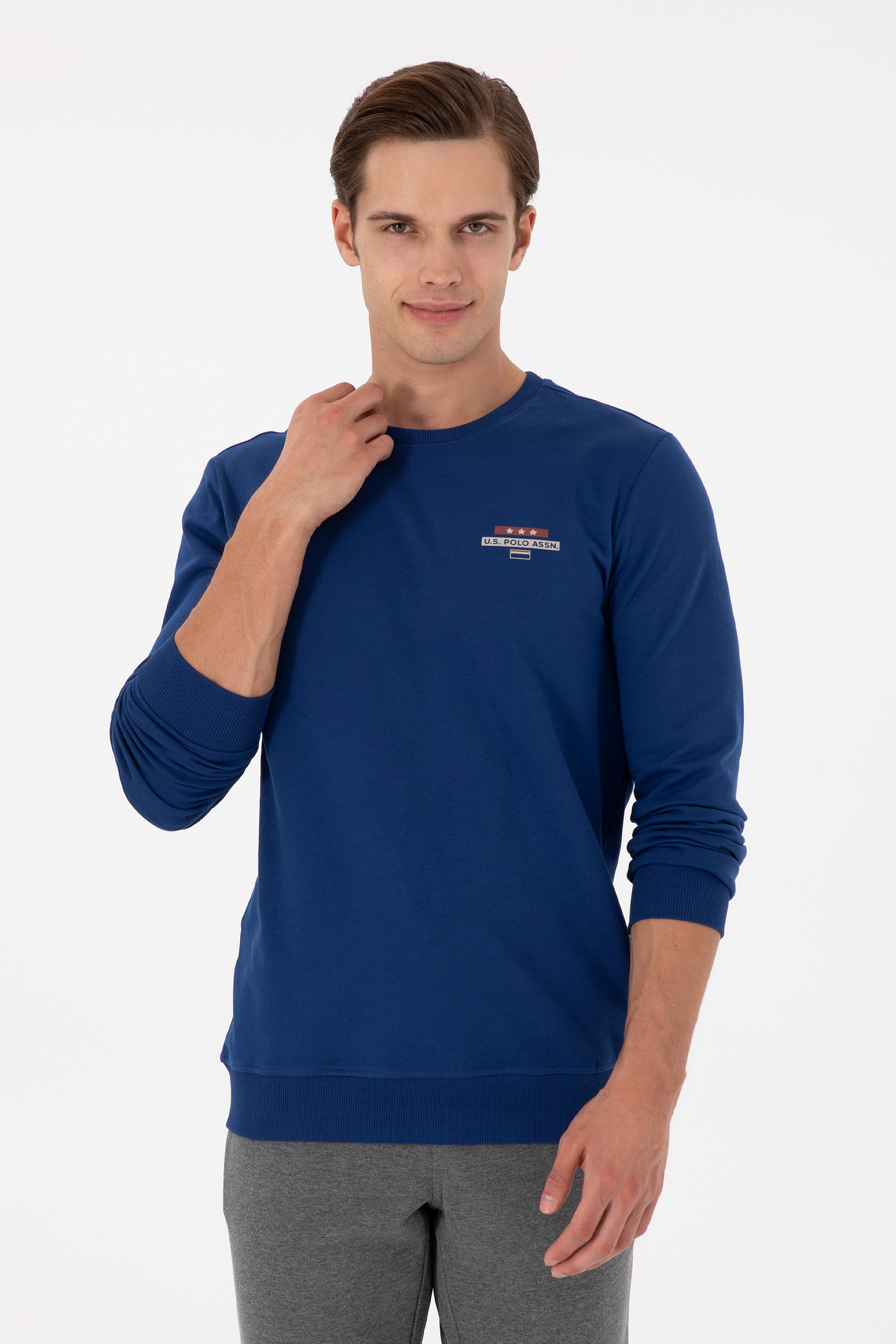 Erkek İndigo Sweatshirt - Image 1