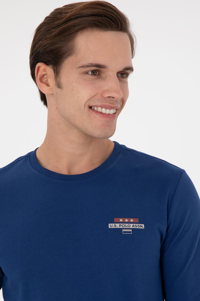 Erkek İndigo Sweatshirt