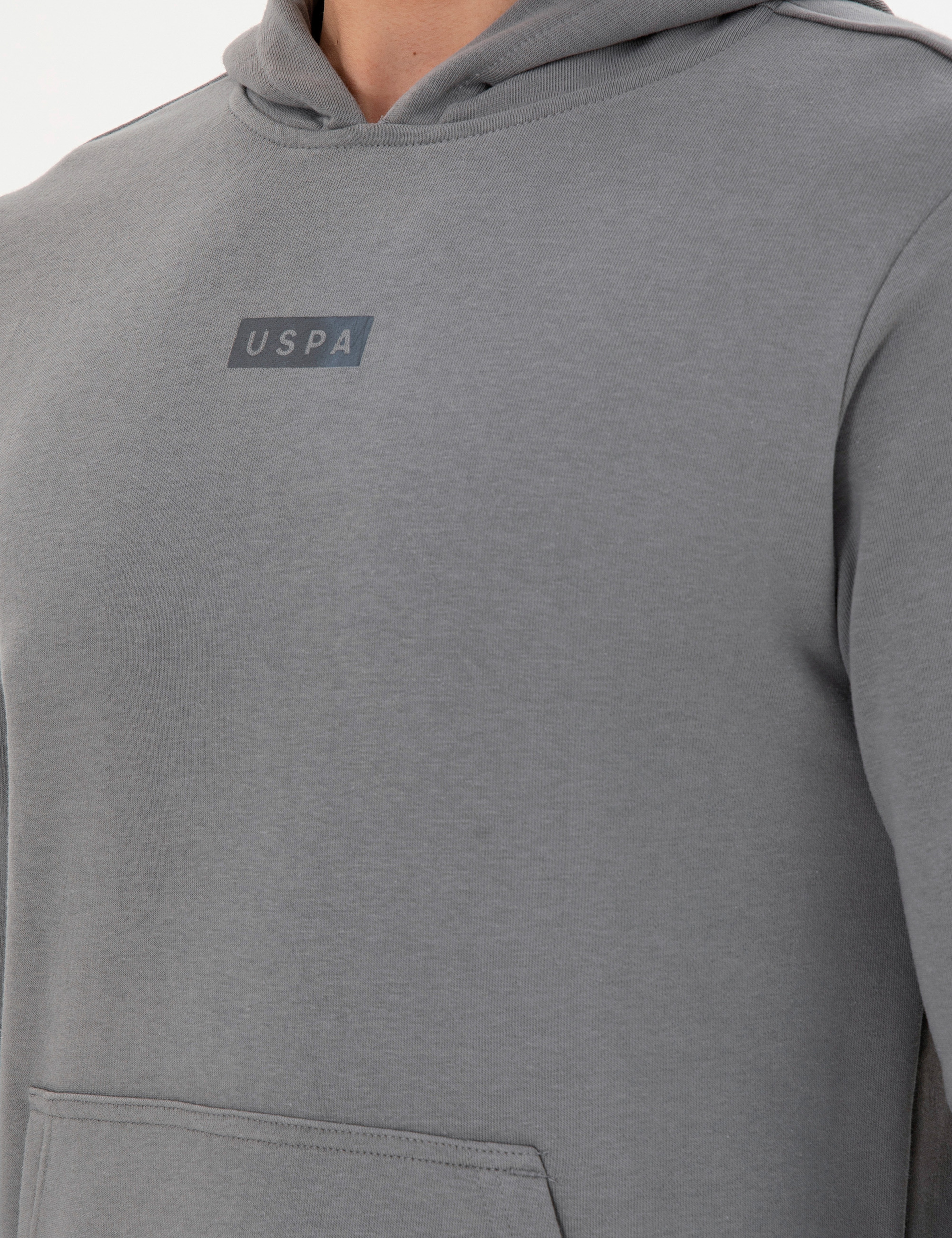 Erkek Gri Sweatshirt - Image 7