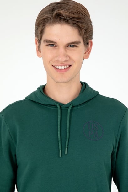Erkek Koyu Yeşil Sweatshirt
