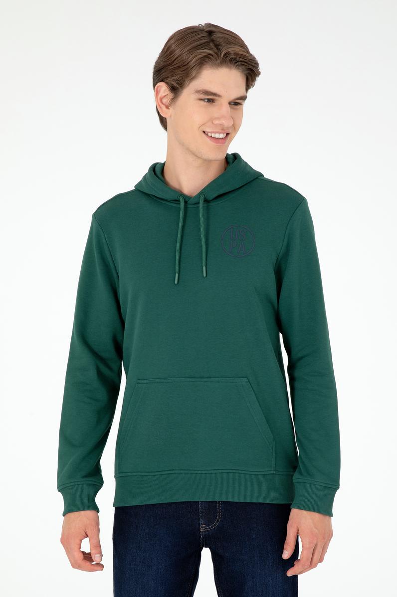 Erkek Koyu Yeşil Sweatshirt