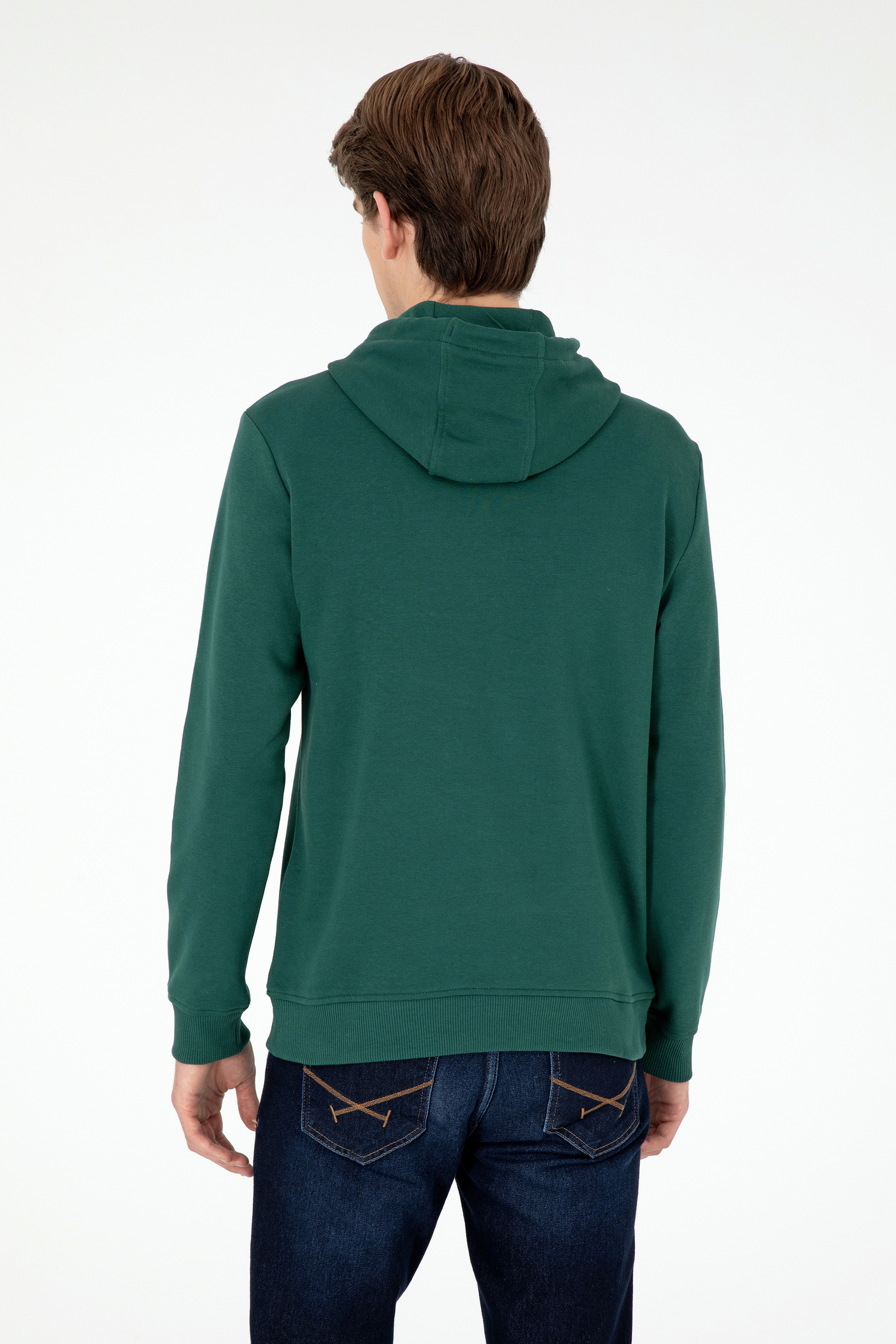 Erkek Koyu Yeşil Sweatshirt