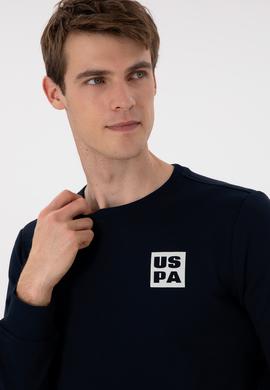 Erkek Regular Fit Bisiklet Yaka Lacivert Sweatshirt - 50293456007