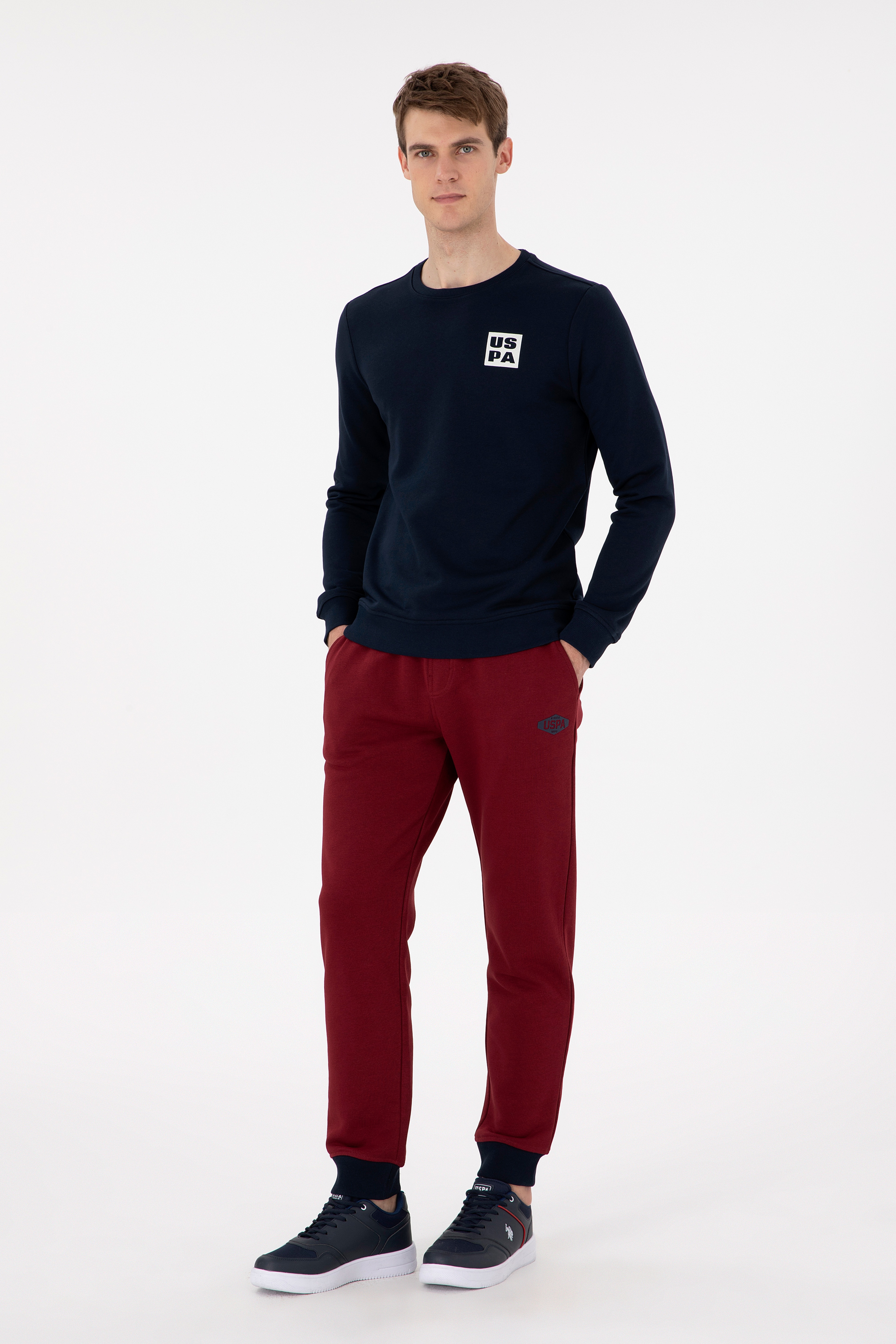 Erkek Regular Fit Bisiklet Yaka Lacivert Sweatshirt