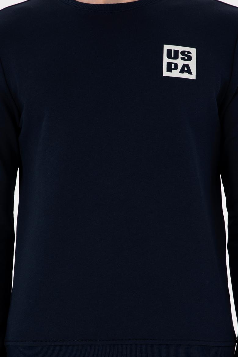 Erkek Regular Fit Bisiklet Yaka Lacivert Sweatshirt - 50293456007