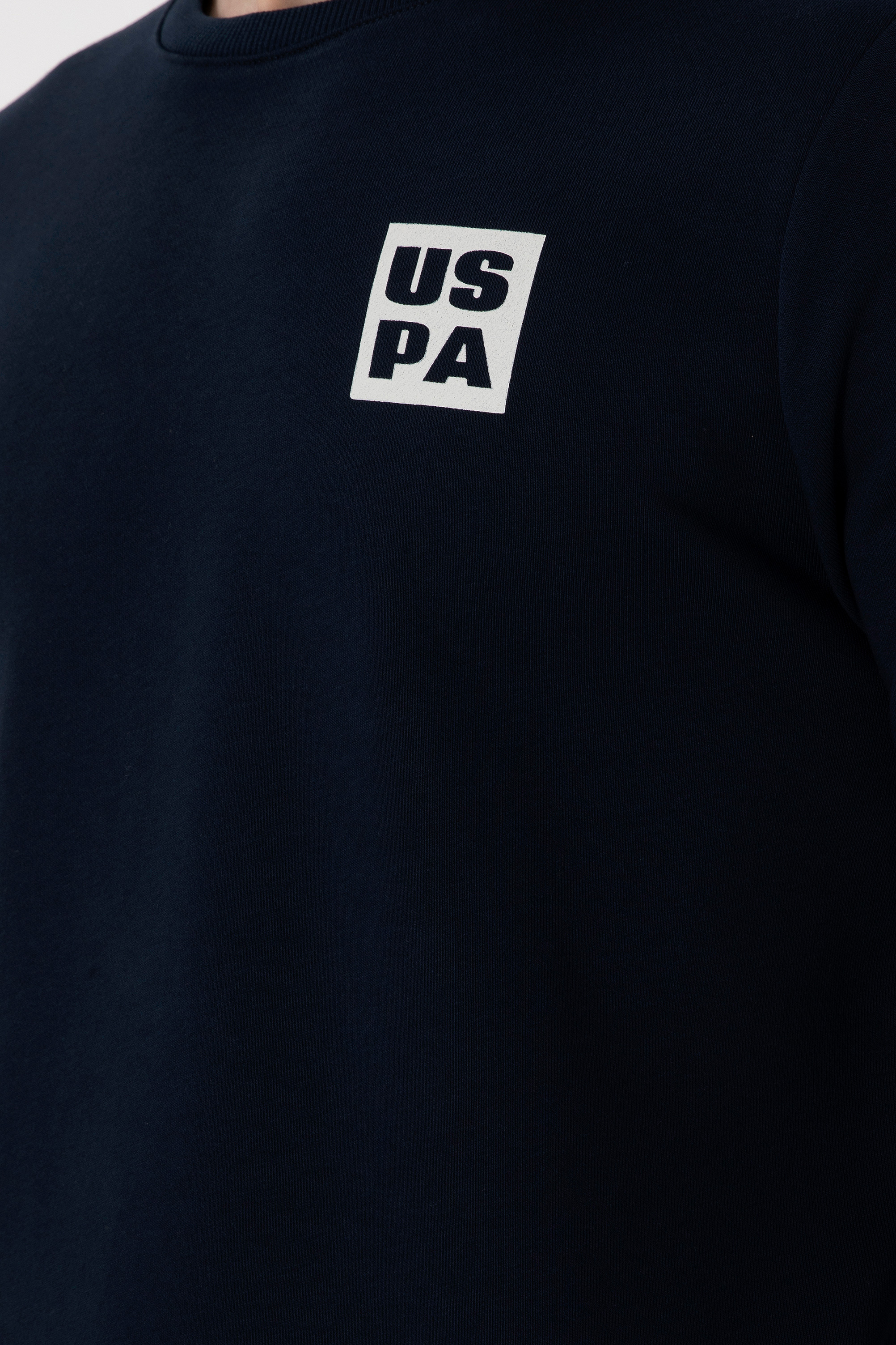 Erkek Regular Fit Bisiklet Yaka Lacivert Sweatshirt - Image 7