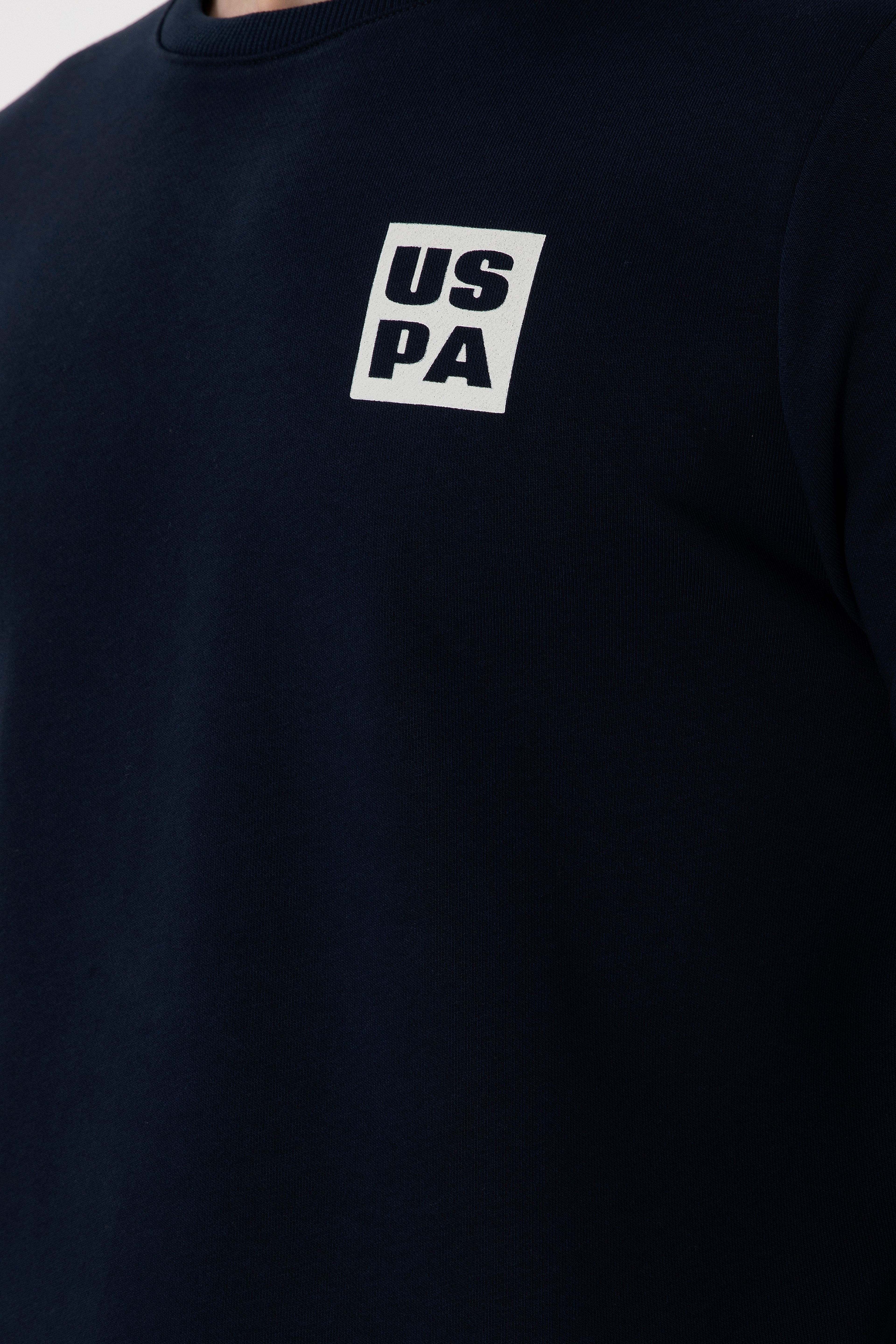 Erkek Regular Fit Bisiklet Yaka Lacivert Sweatshirt