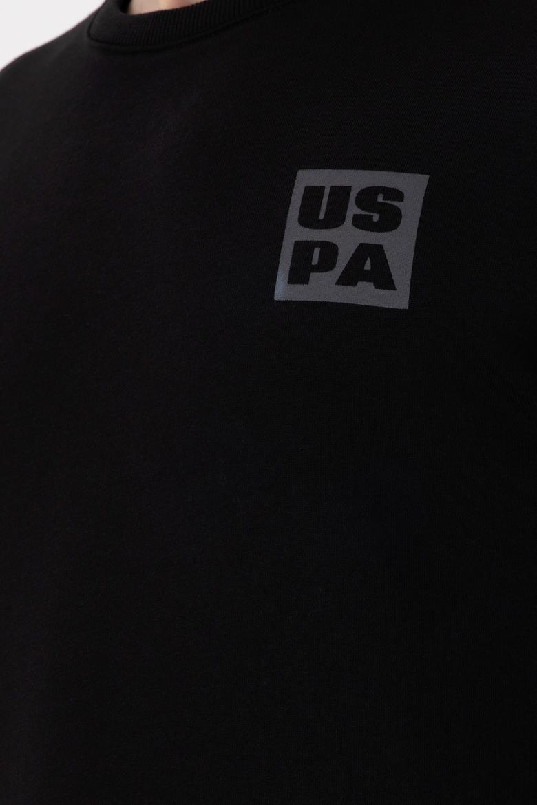 Erkek Regular Fit Bisiklet Yaka Siyah Sweatshirt - 50293456043