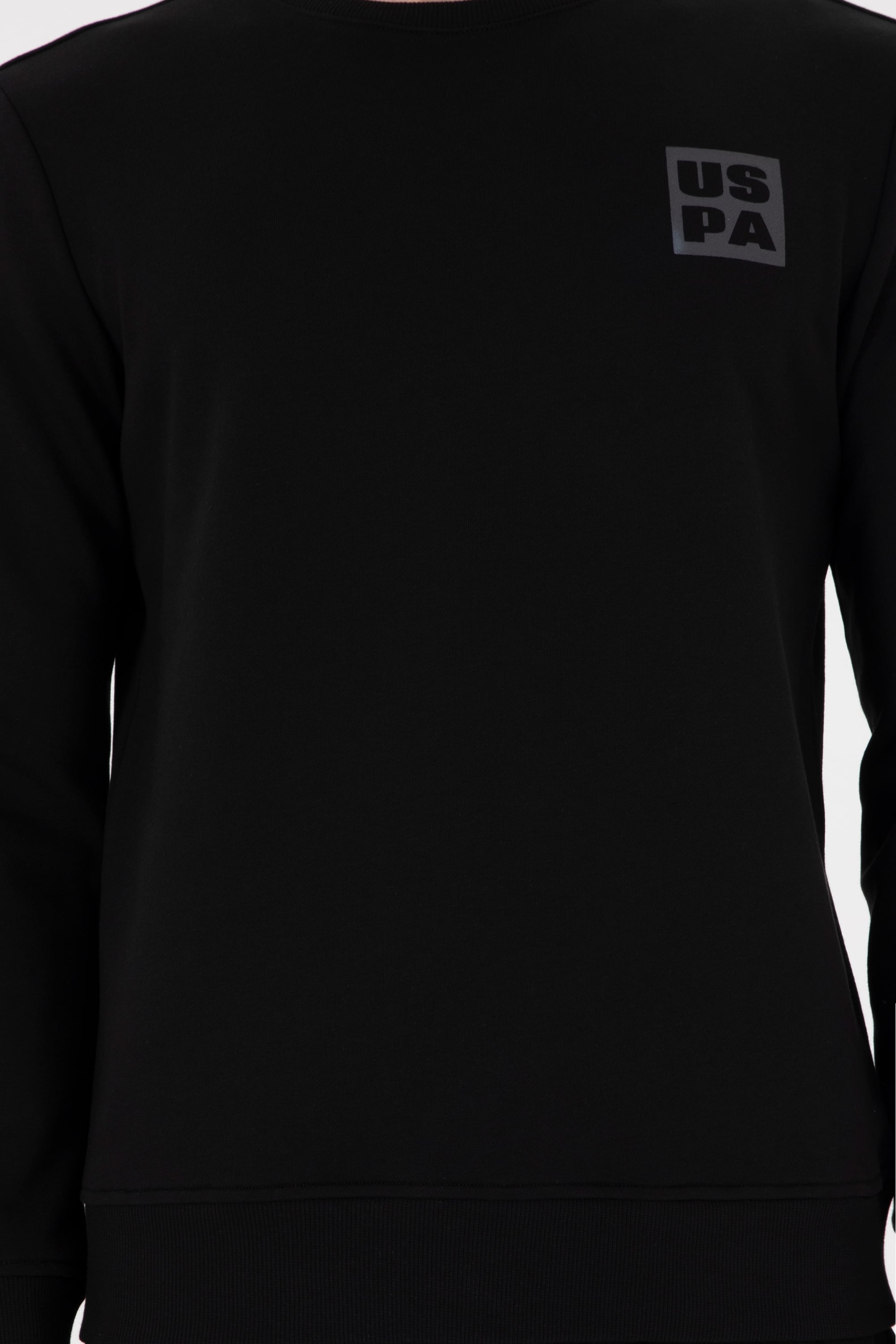 Erkek Regular Fit Bisiklet Yaka Siyah Sweatshirt