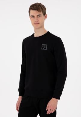 Erkek Regular Fit Bisiklet Yaka Siyah Sweatshirt - 50293456043