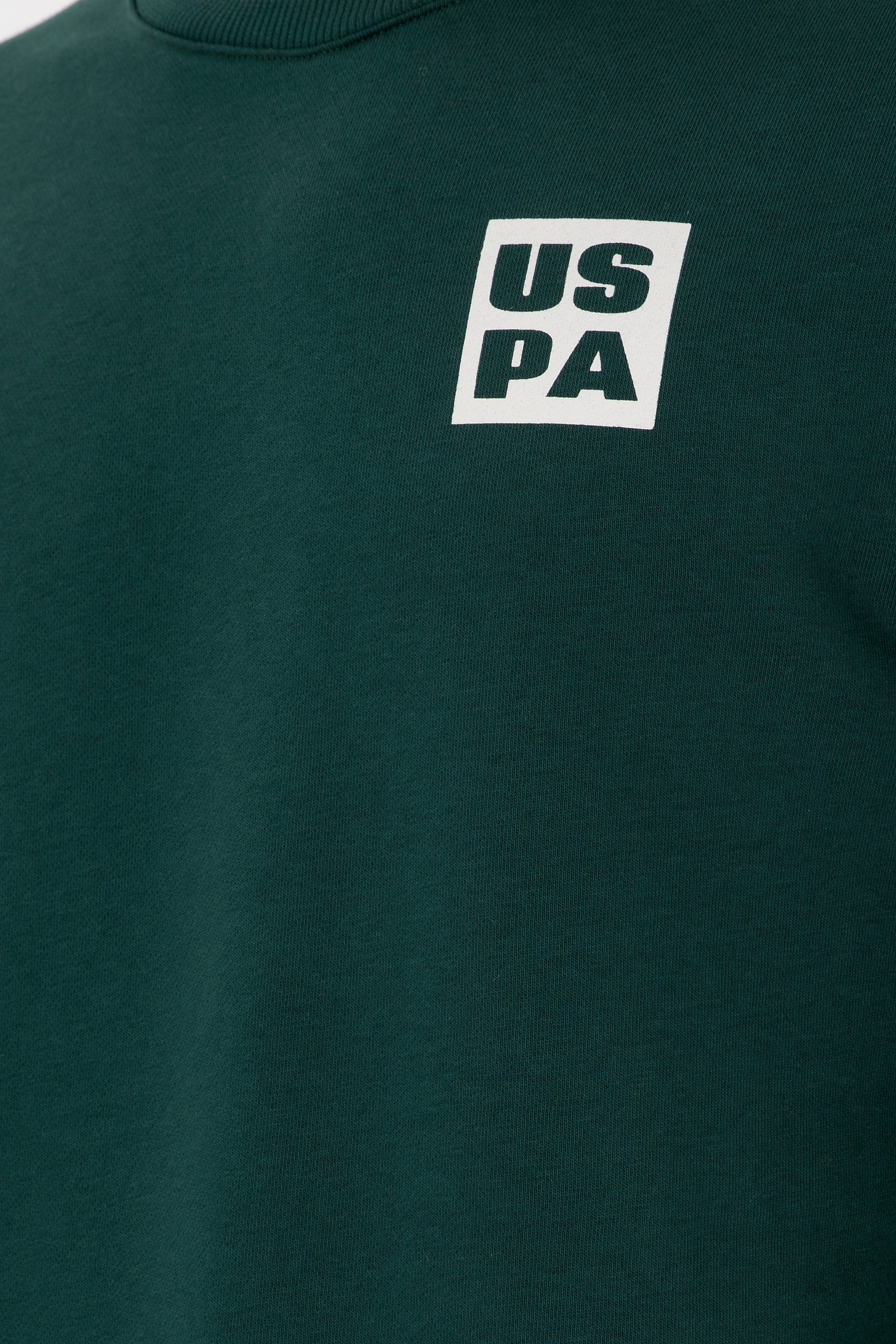 Erkek Regular Fit Bisiklet Yaka Koyu Yeşil Sweatshirt - Image 7