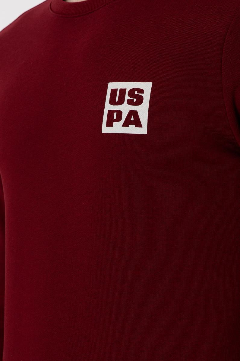 Erkek Regular Fit Bisiklet Yaka Bordo Sweatshirt