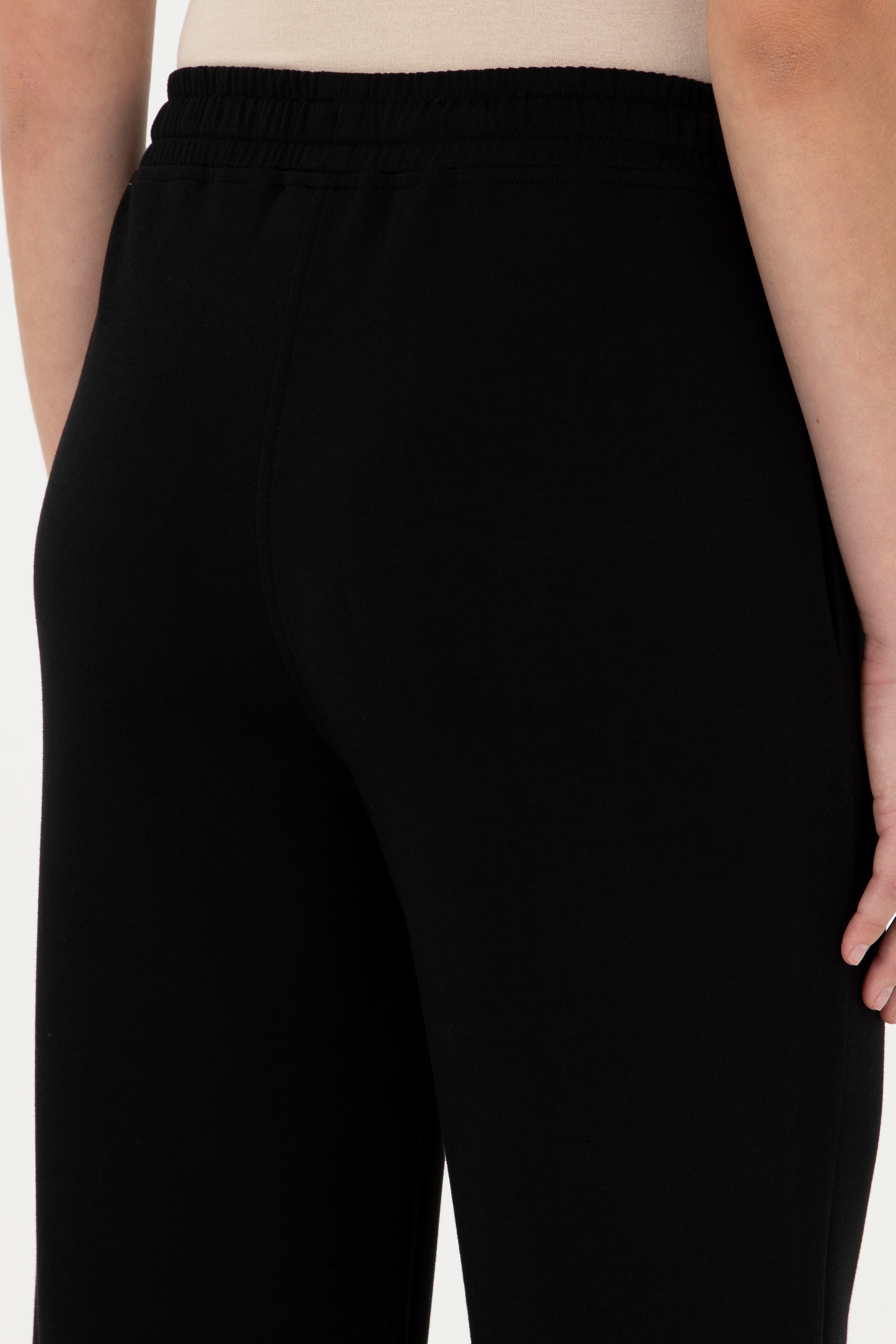 Kadın Siyah Loose Fit Eşofman Altı - Image 6