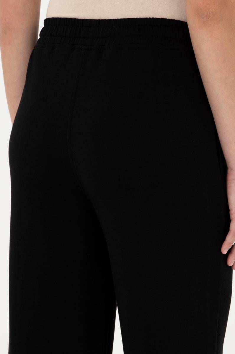 Kadın Siyah Loose Fit Eşofman Altı