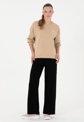 Kadın Siyah Loose Fit Eşofman Altı - 50297276014