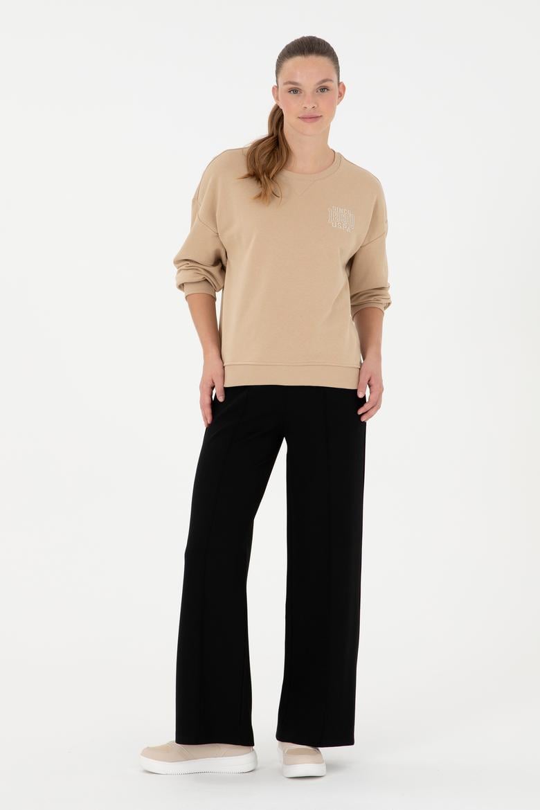 Kadın Siyah Loose Fit Eşofman Altı