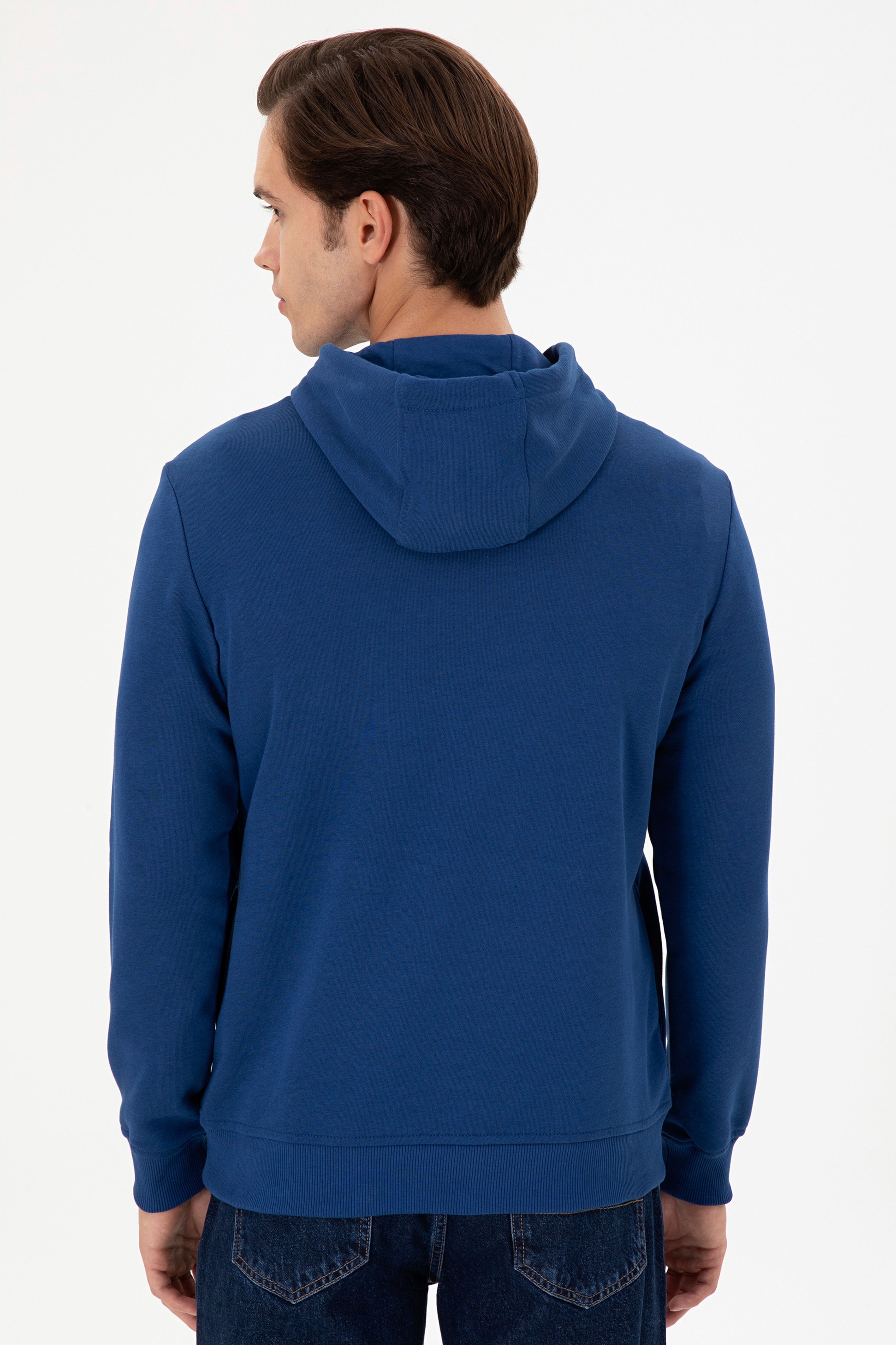 Erkek İndigo Sweatshirt