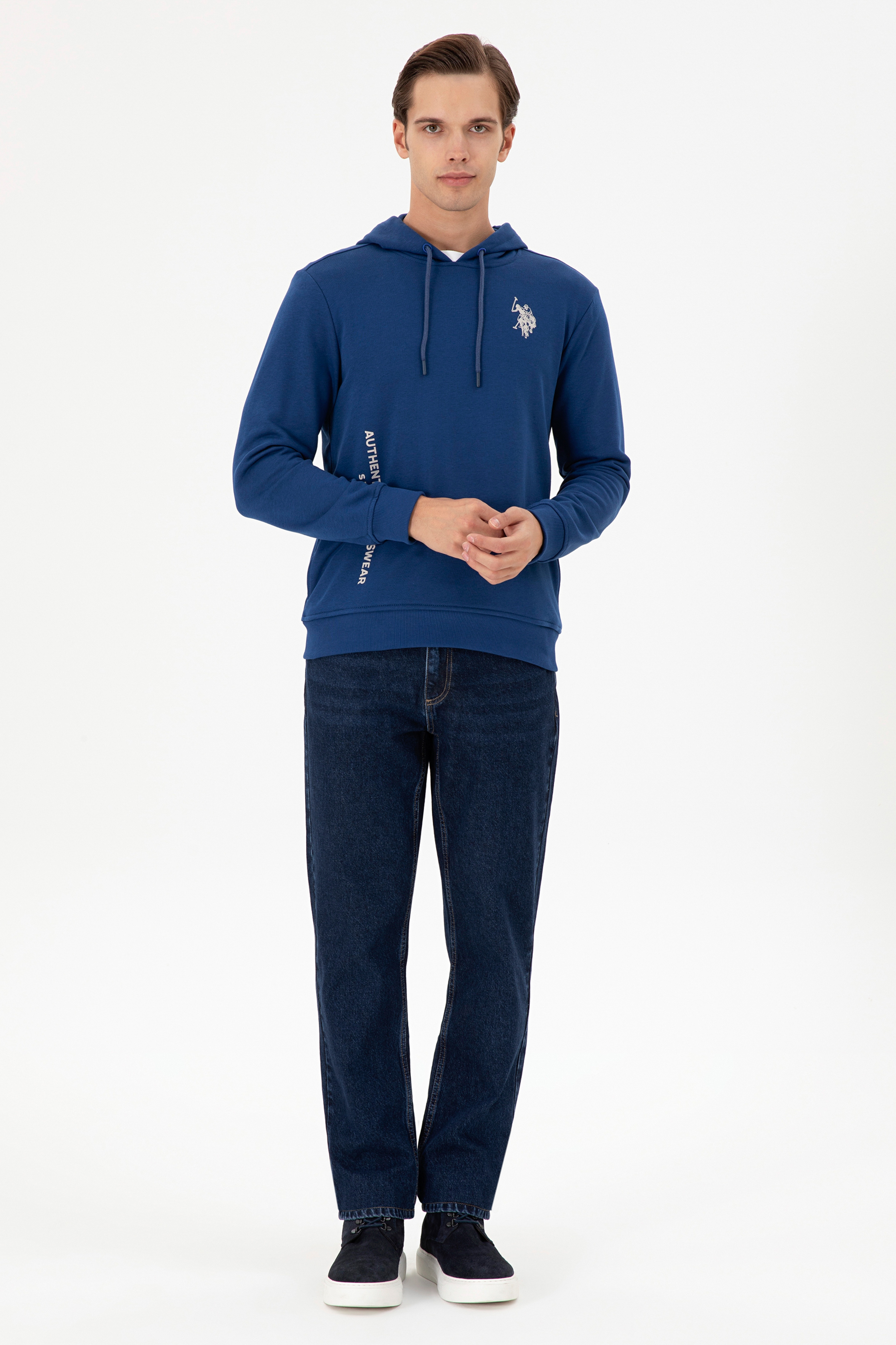 Erkek İndigo Sweatshirt
