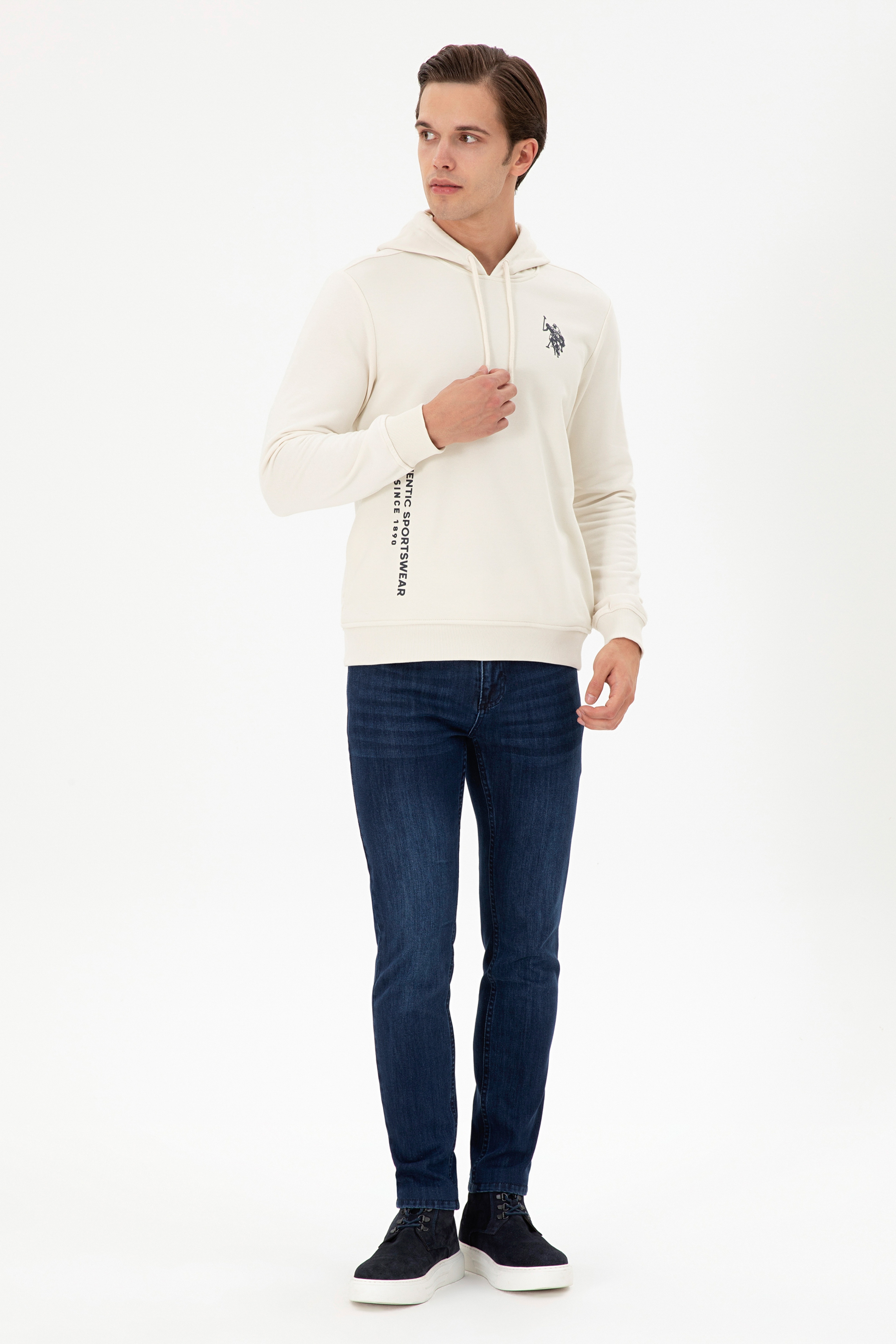 Erkek Krem Sweatshirt
