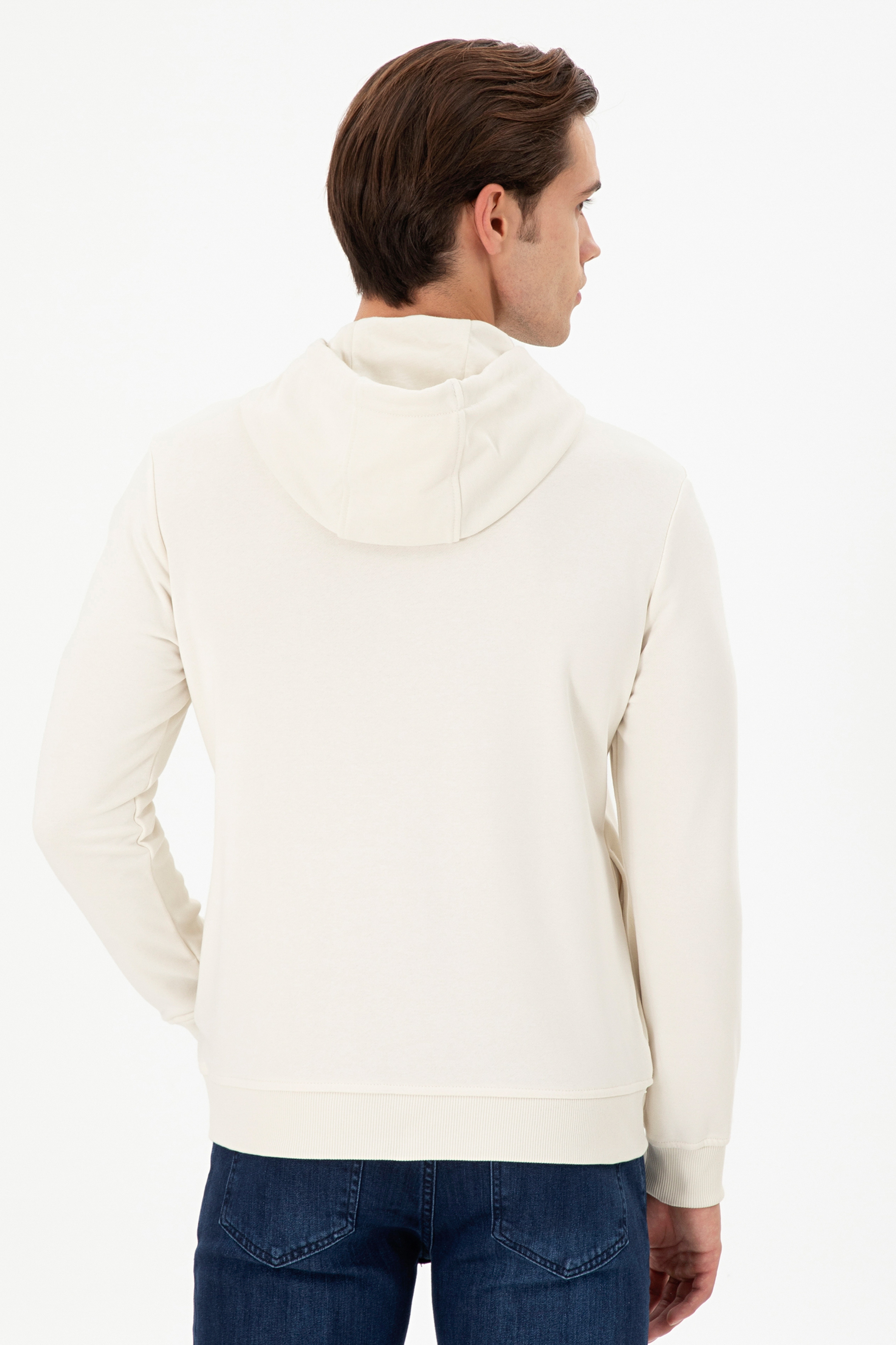 Erkek Krem Sweatshirt