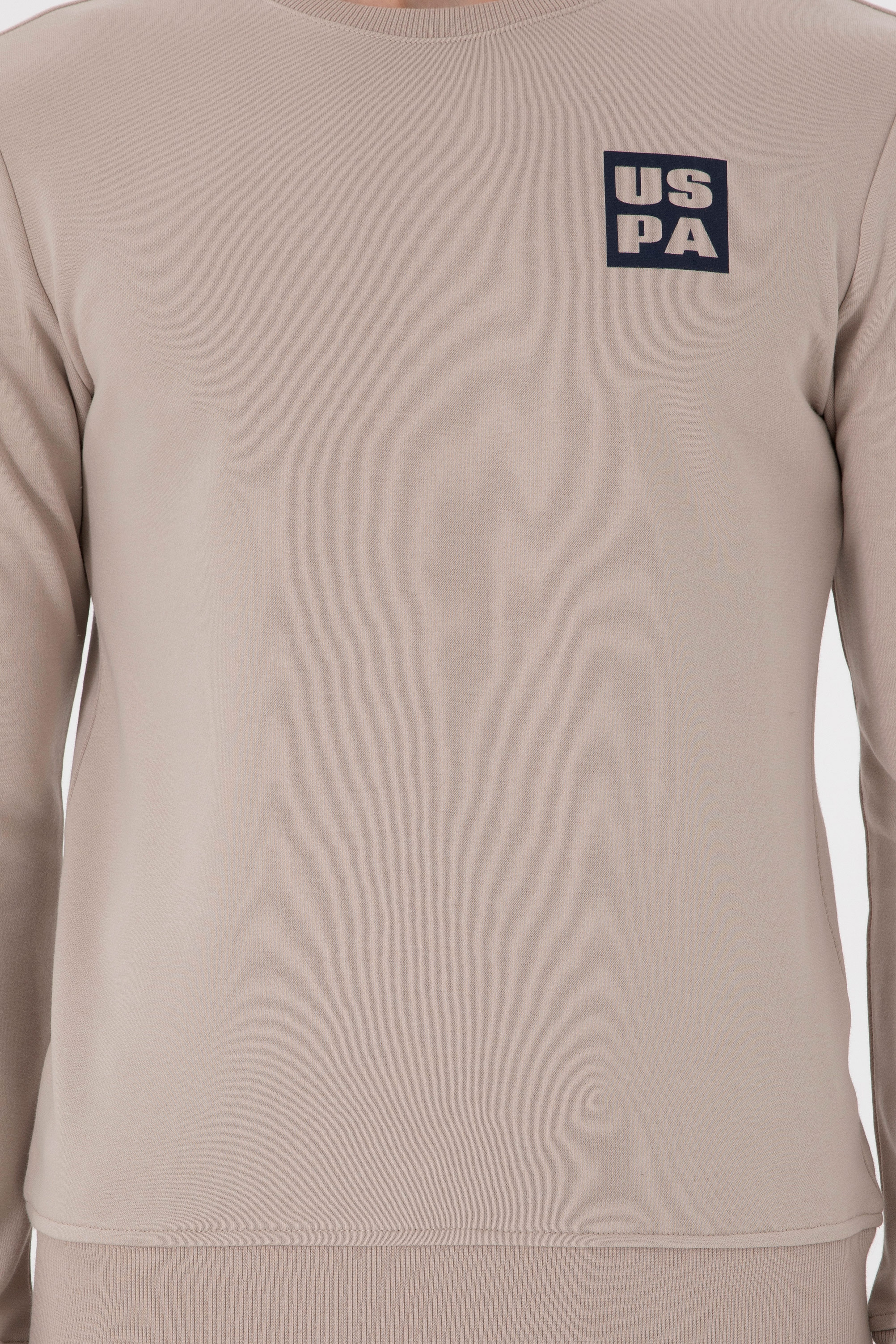 Erkek Regular Fit Bisiklet Yaka Taş Sweatshirt - Image 6
