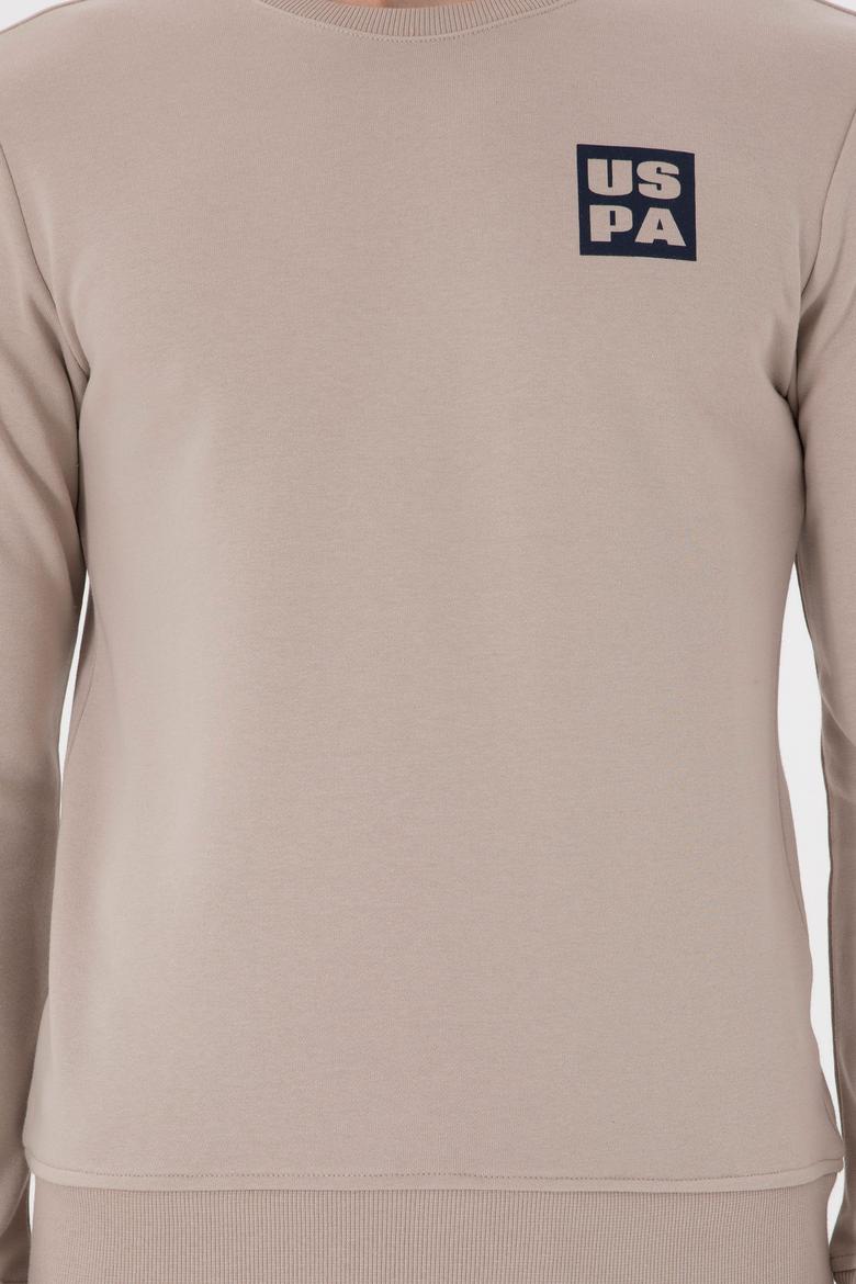 Erkek Regular Fit Bisiklet Yaka Taş Sweatshirt - 50293456017