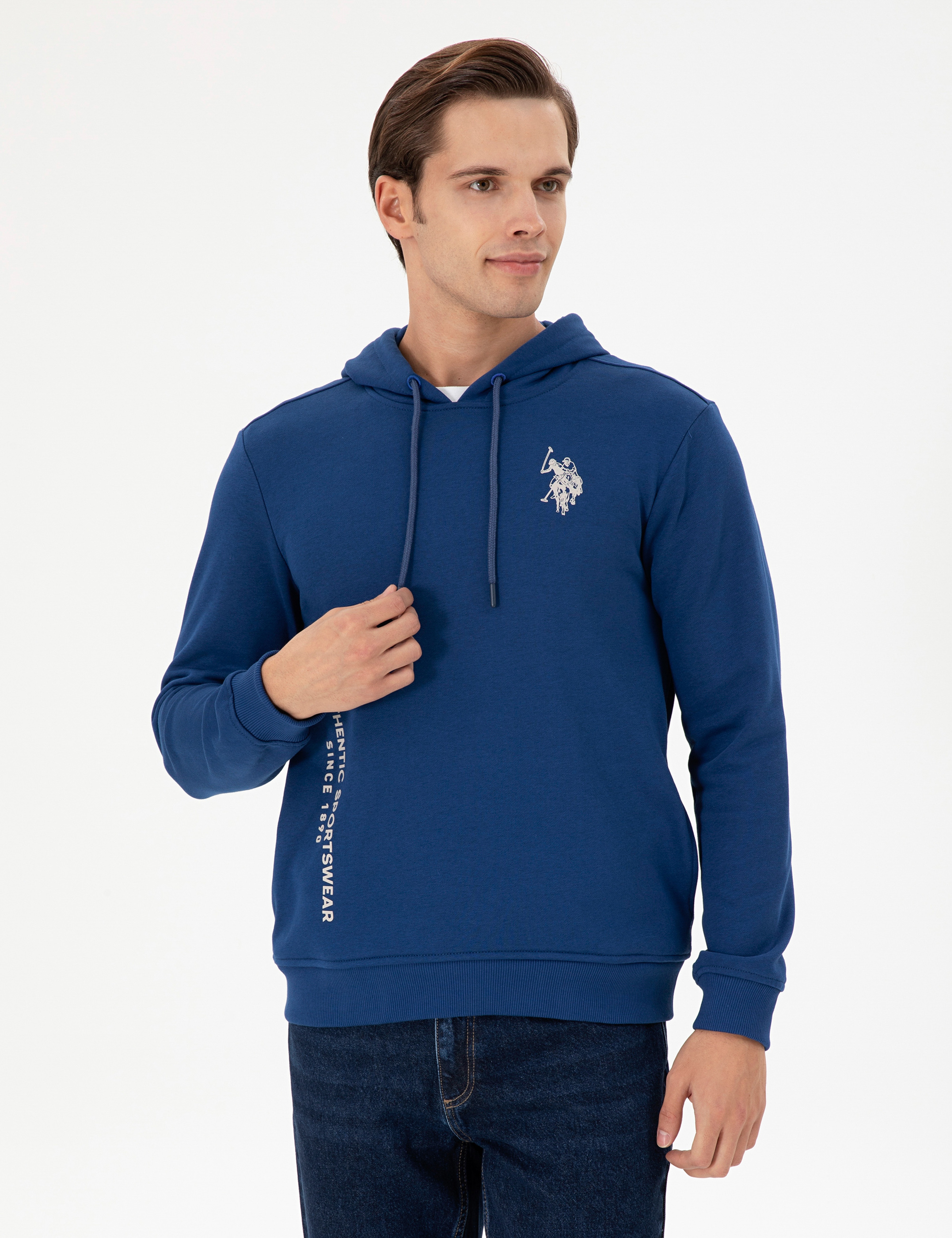 Erkek İndigo Sweatshirt - Image 1