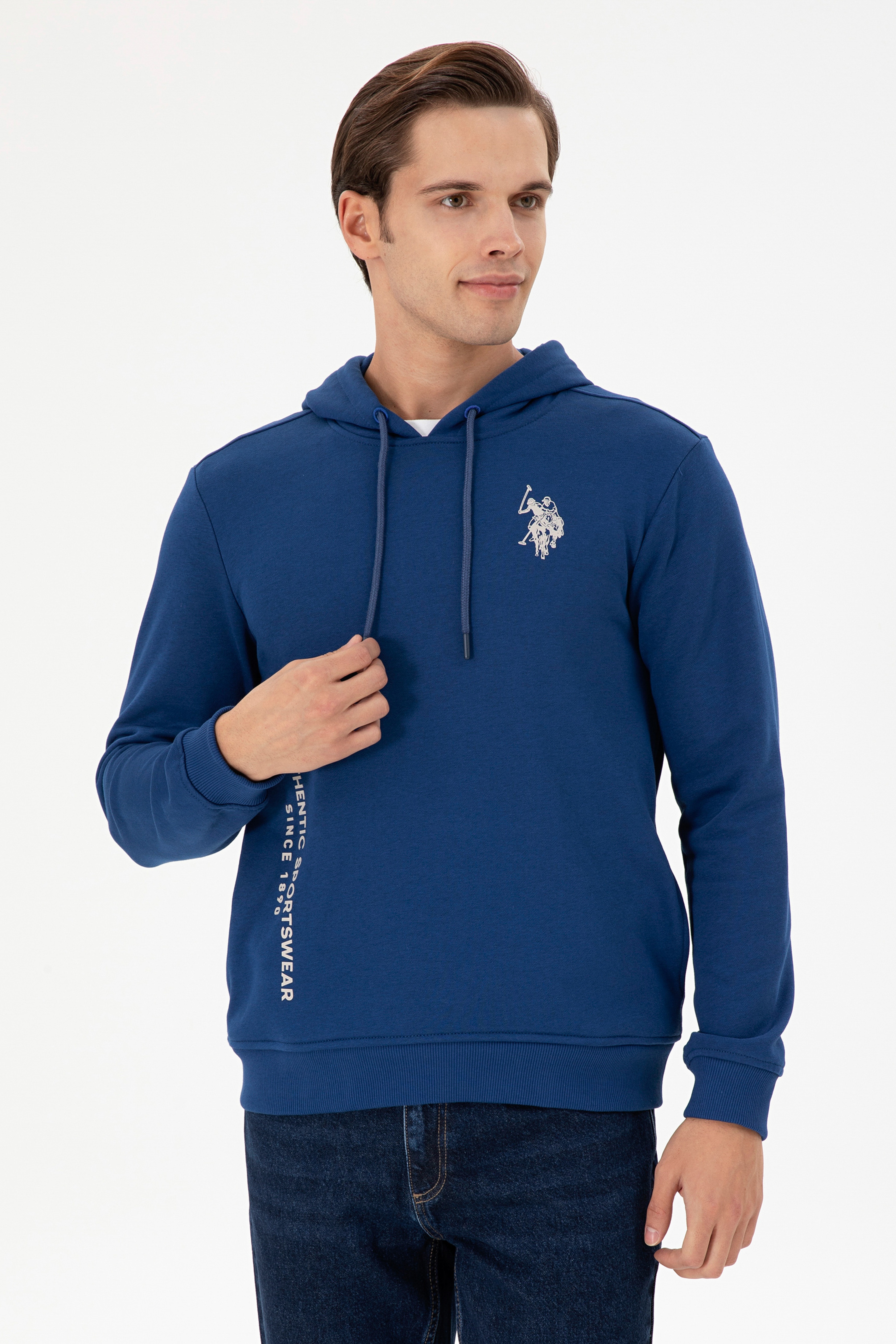 Erkek İndigo Sweatshirt
