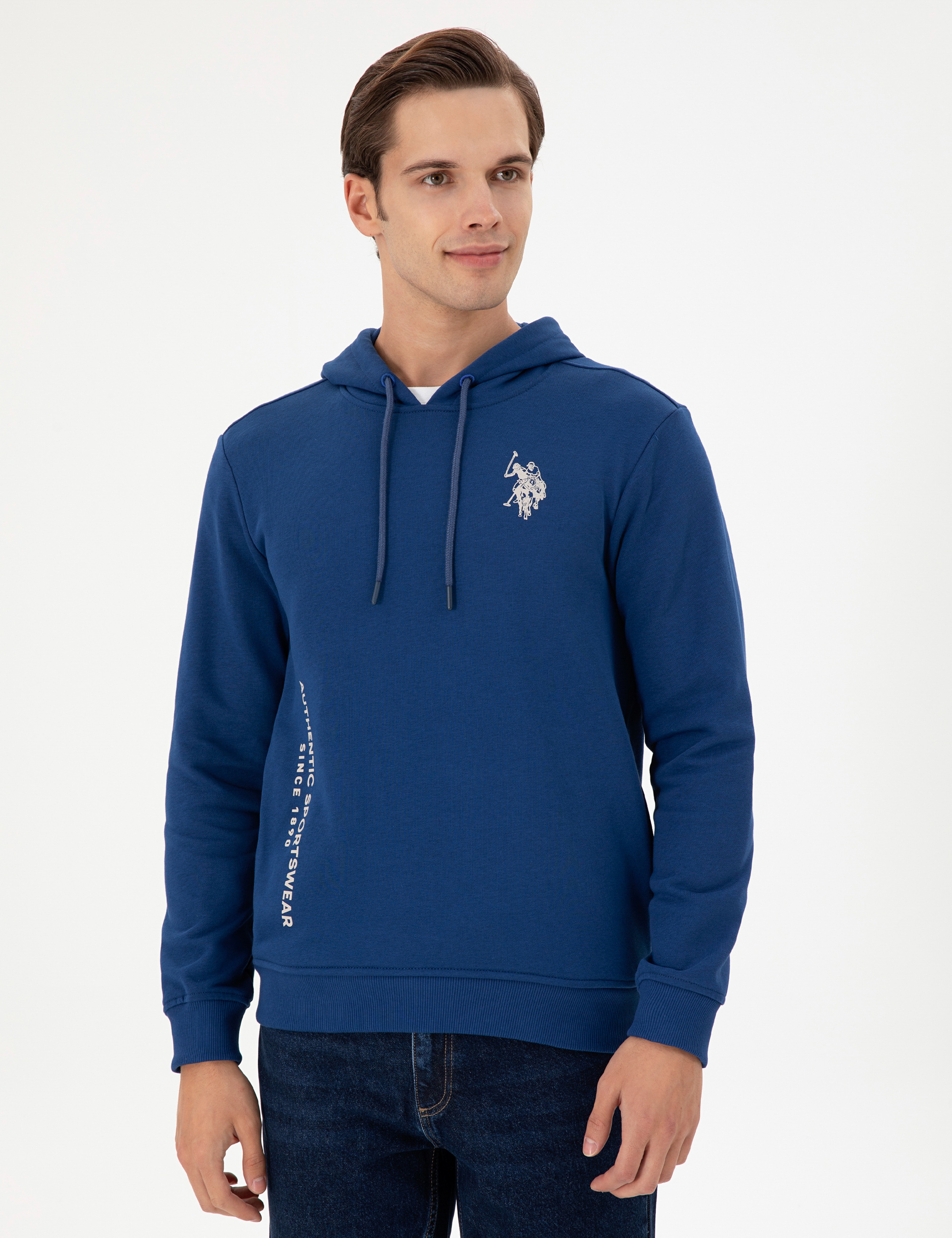 Erkek İndigo Sweatshirt - Image 3