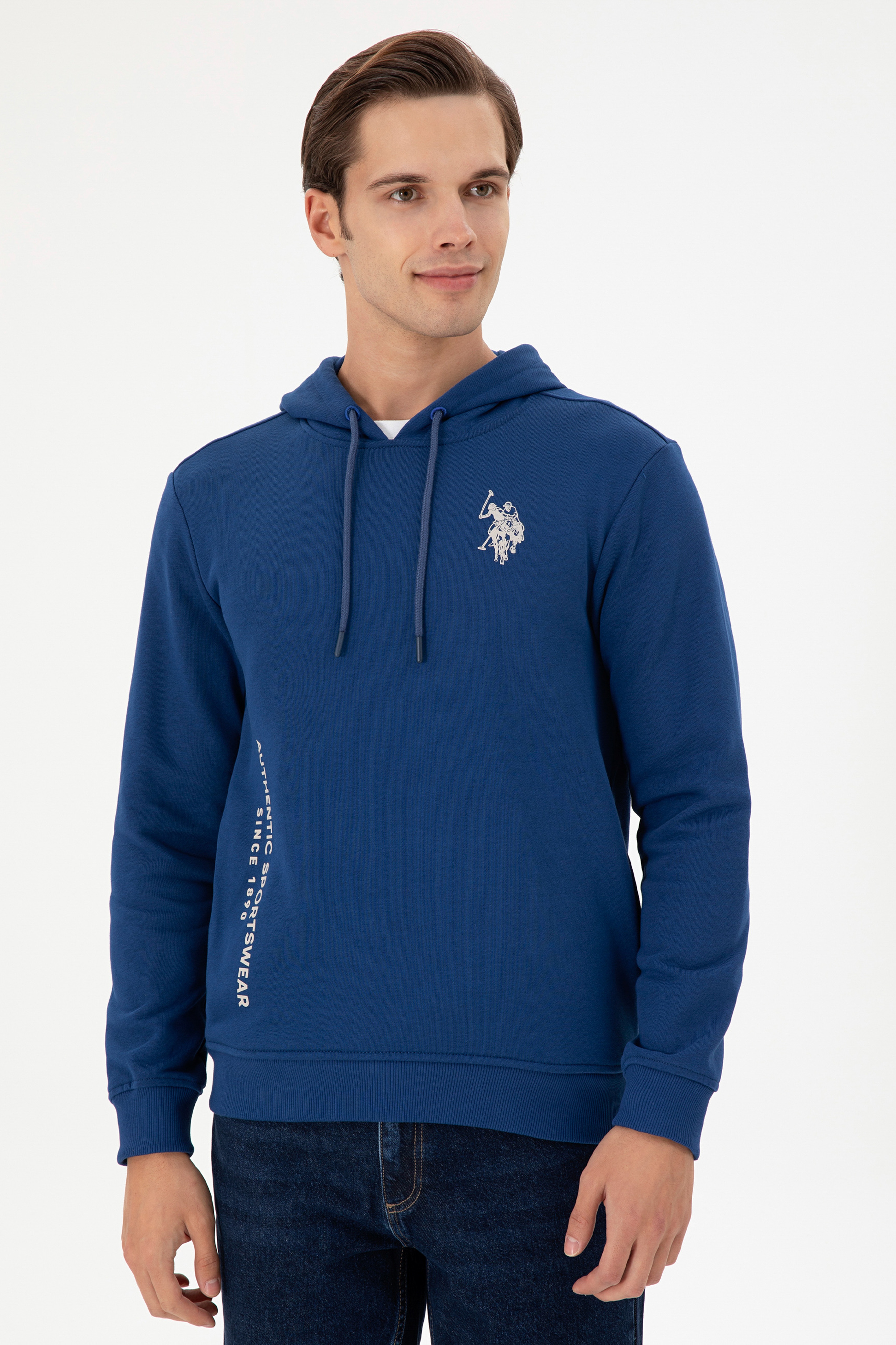 Erkek İndigo Sweatshirt