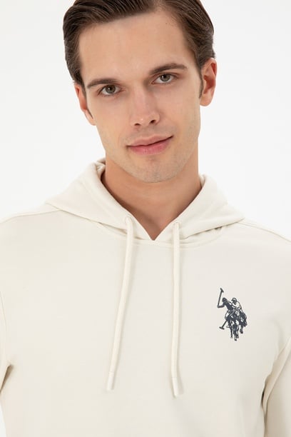Erkek Krem Sweatshirt